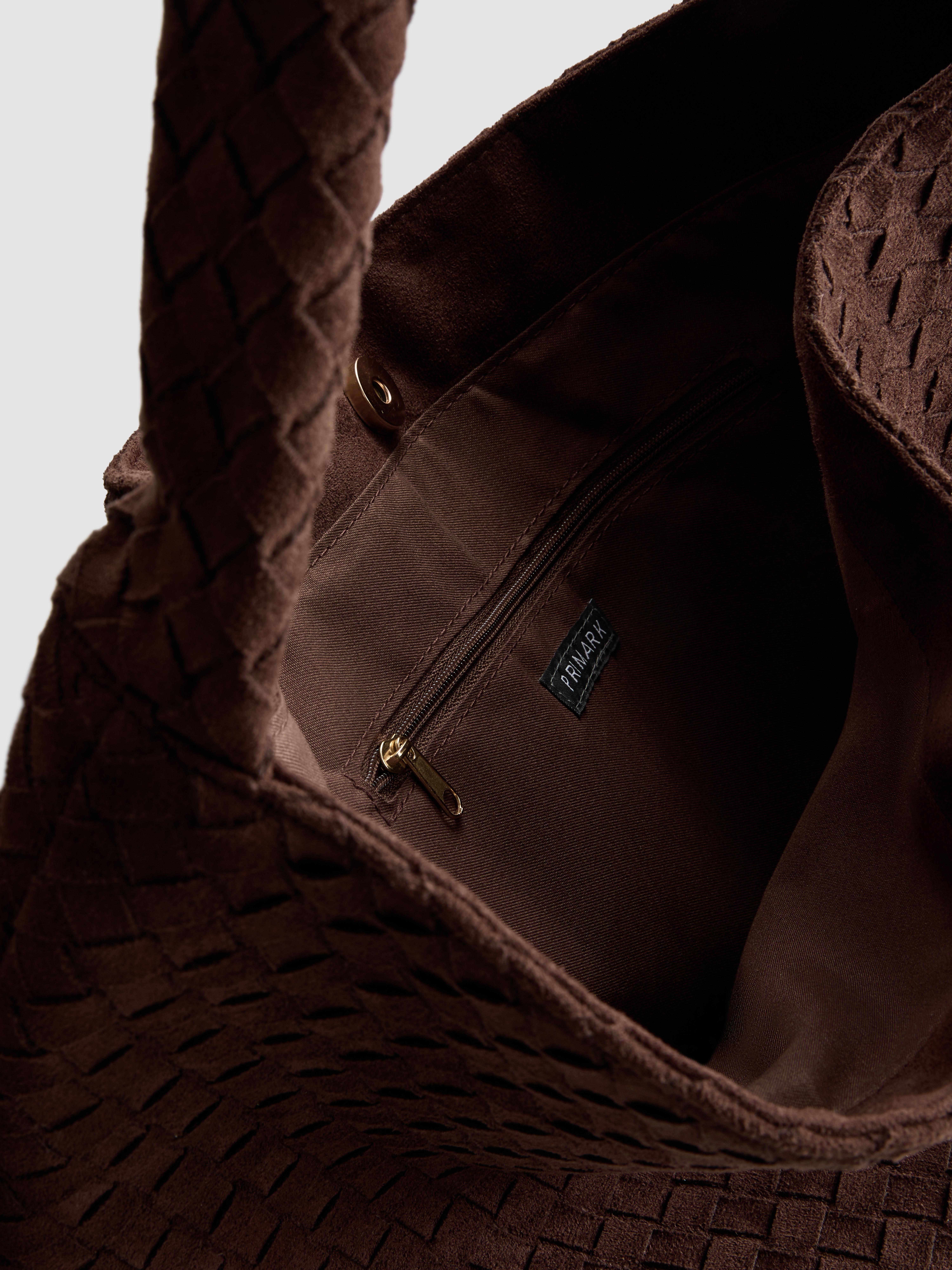 Chocolate Woven Tote Bag