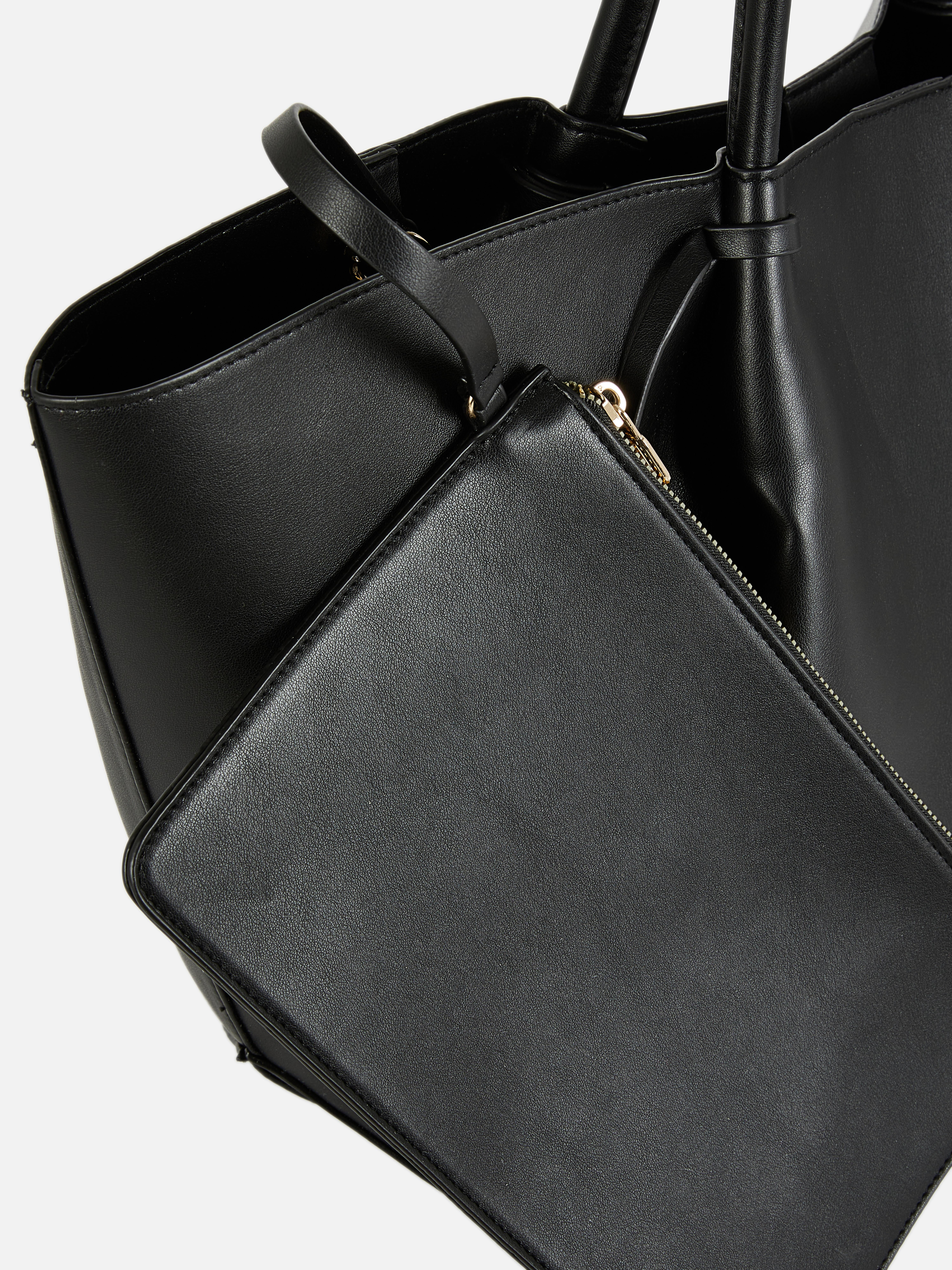 The Edit Faux Leather Shopper Bag