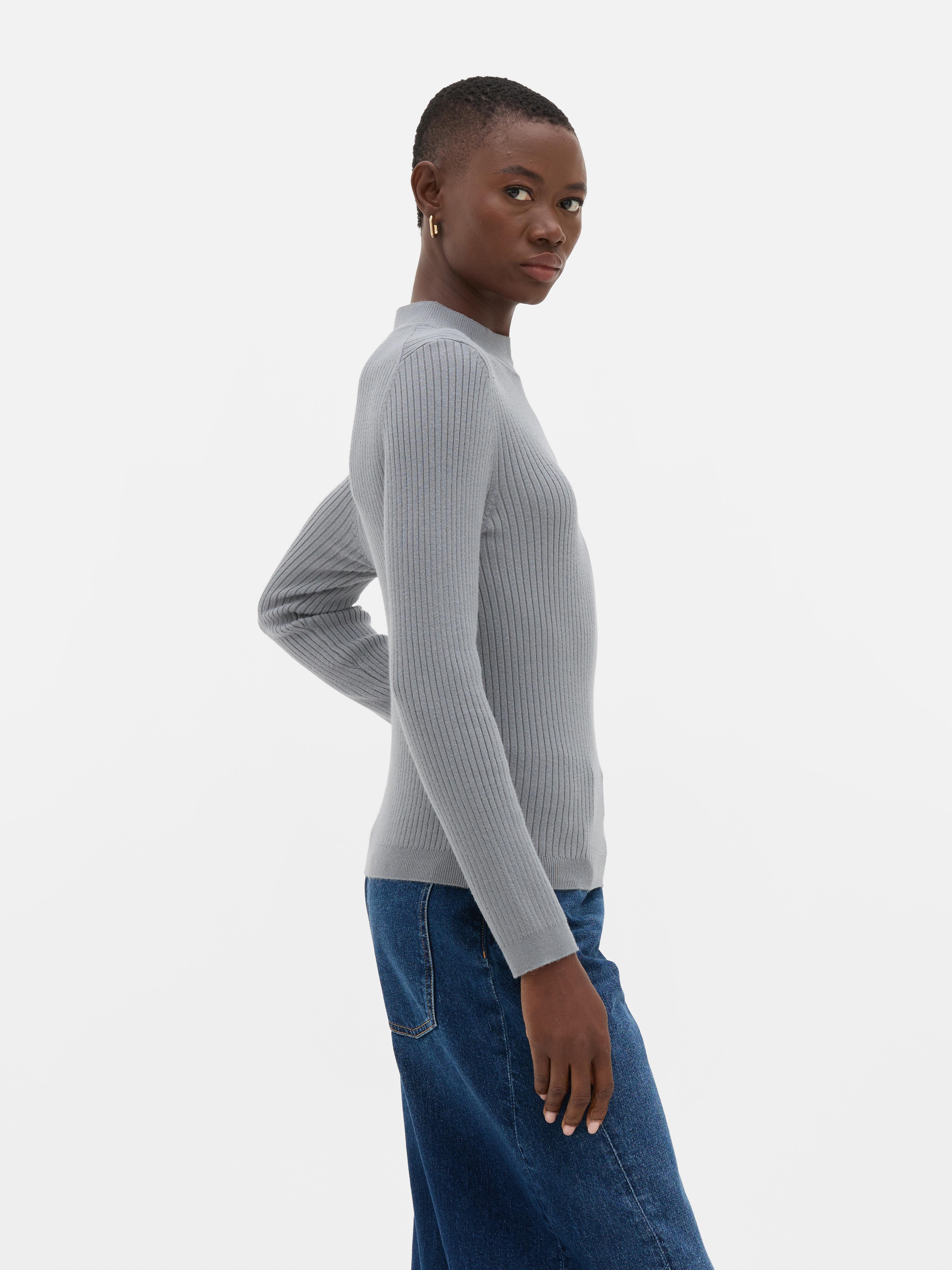 Ribbed Turtleneck Sweater
