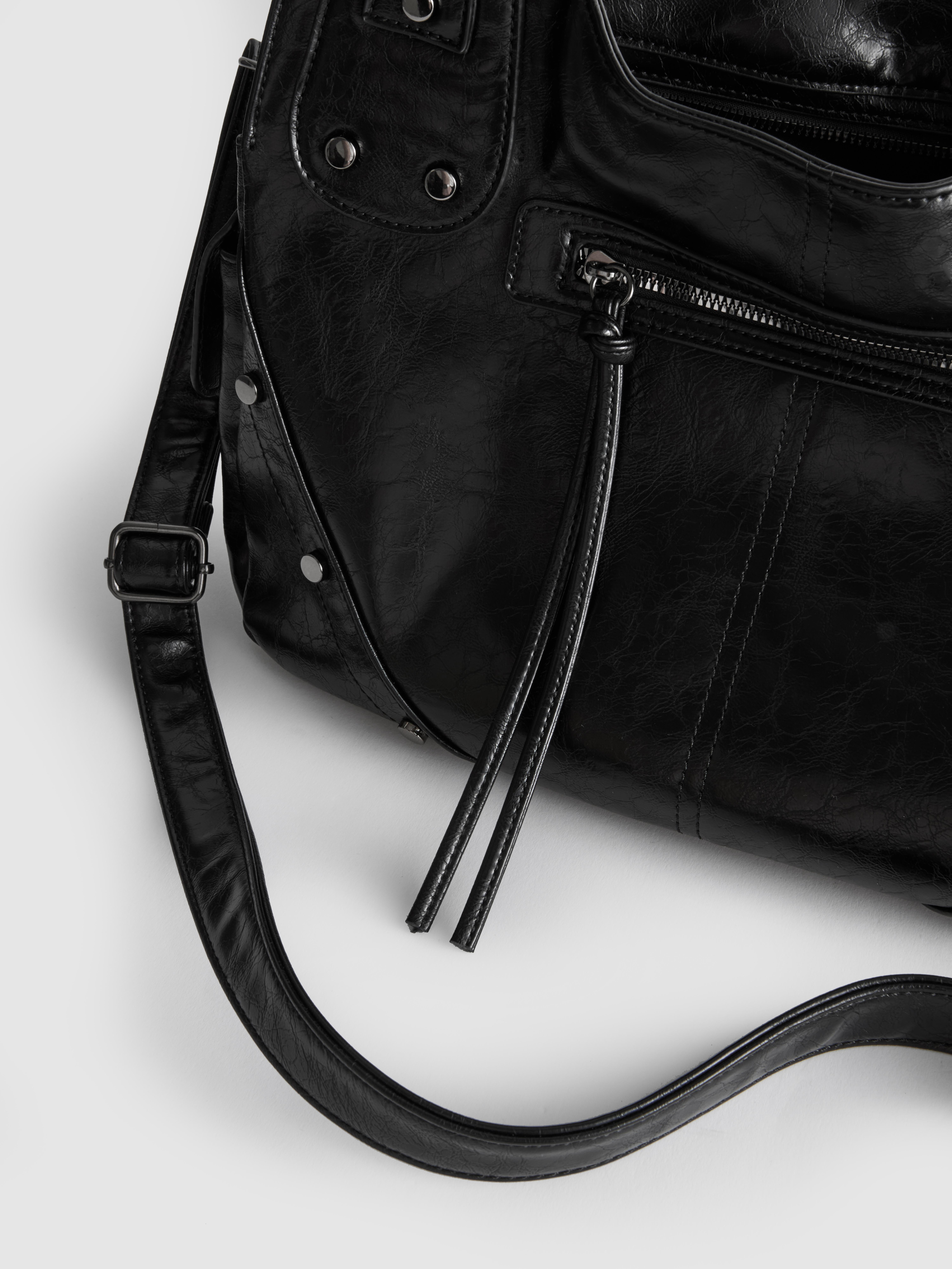 Distressed Slouchy Tote Bag