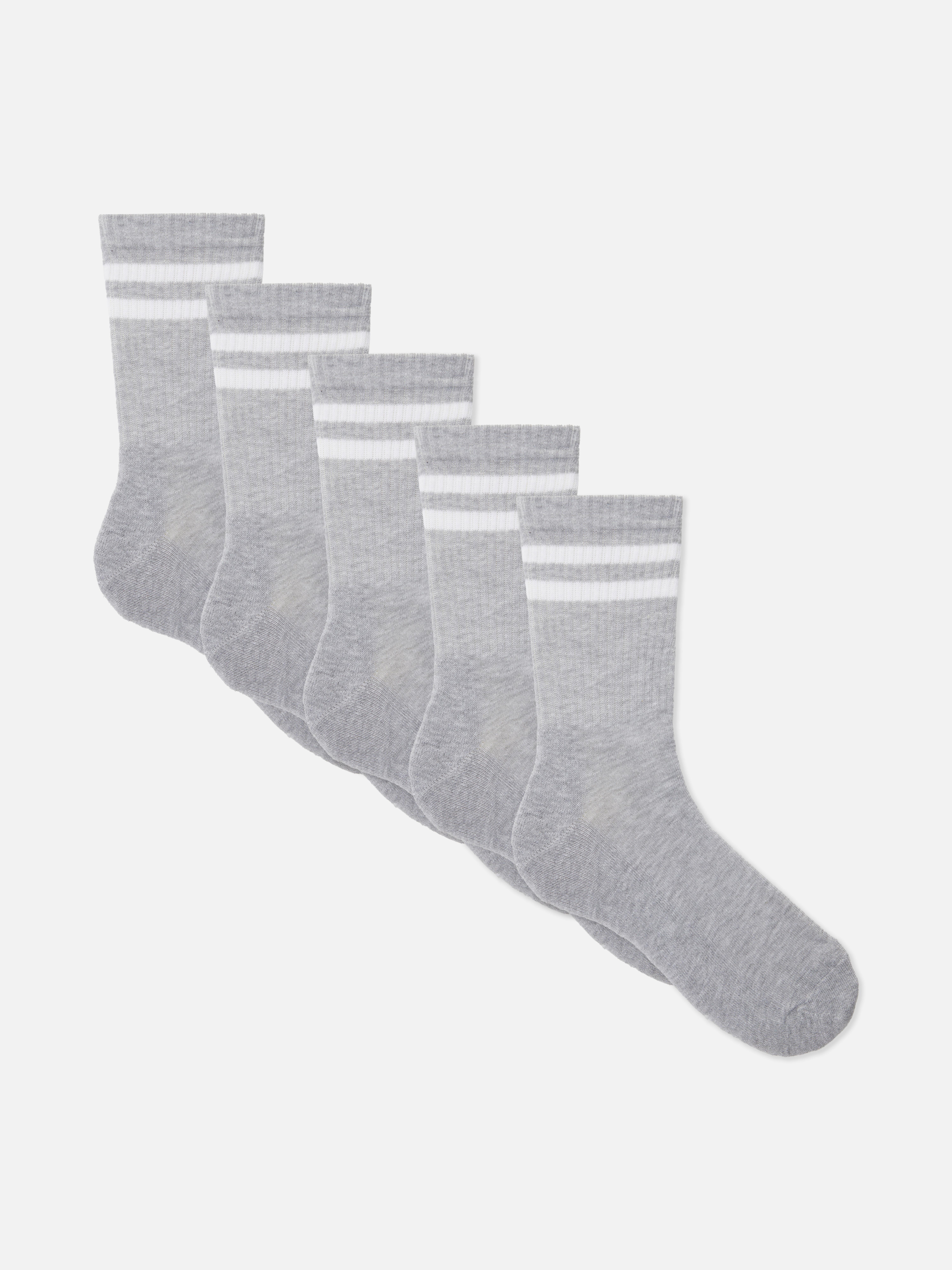 5-Pack Striped Sports Socks