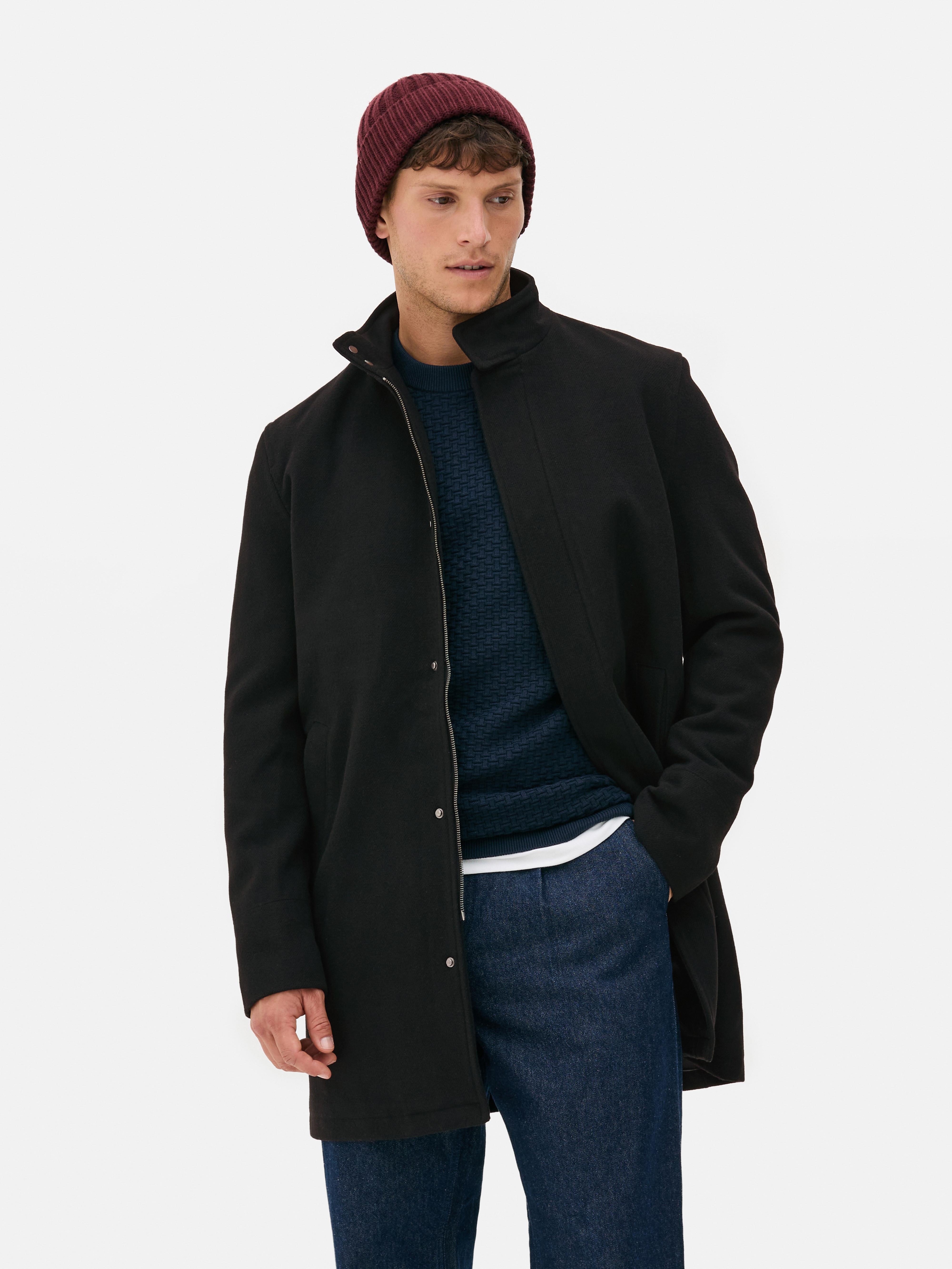 Zip-Up Long Coat