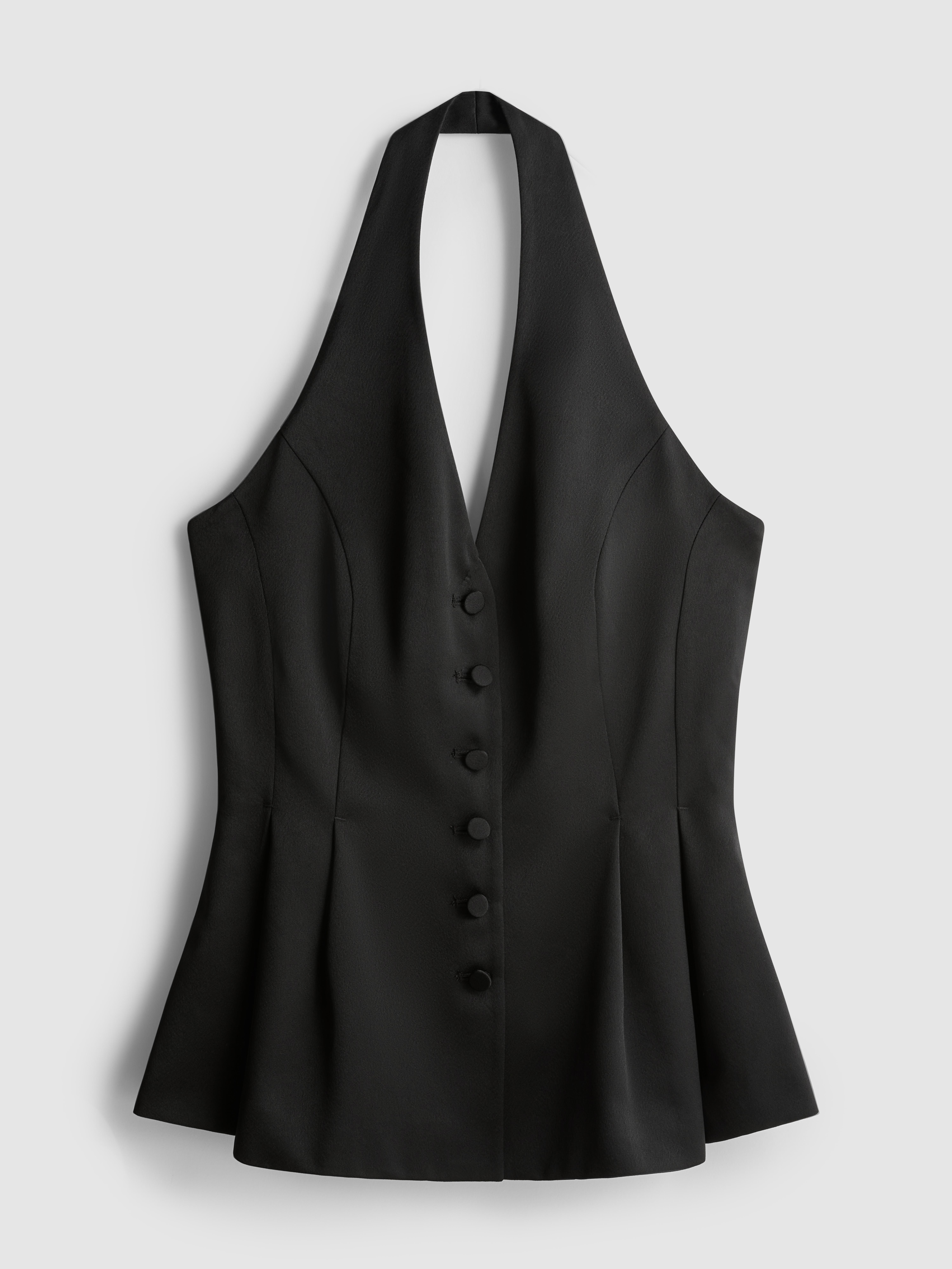 Satin Halterneck Waistcoat