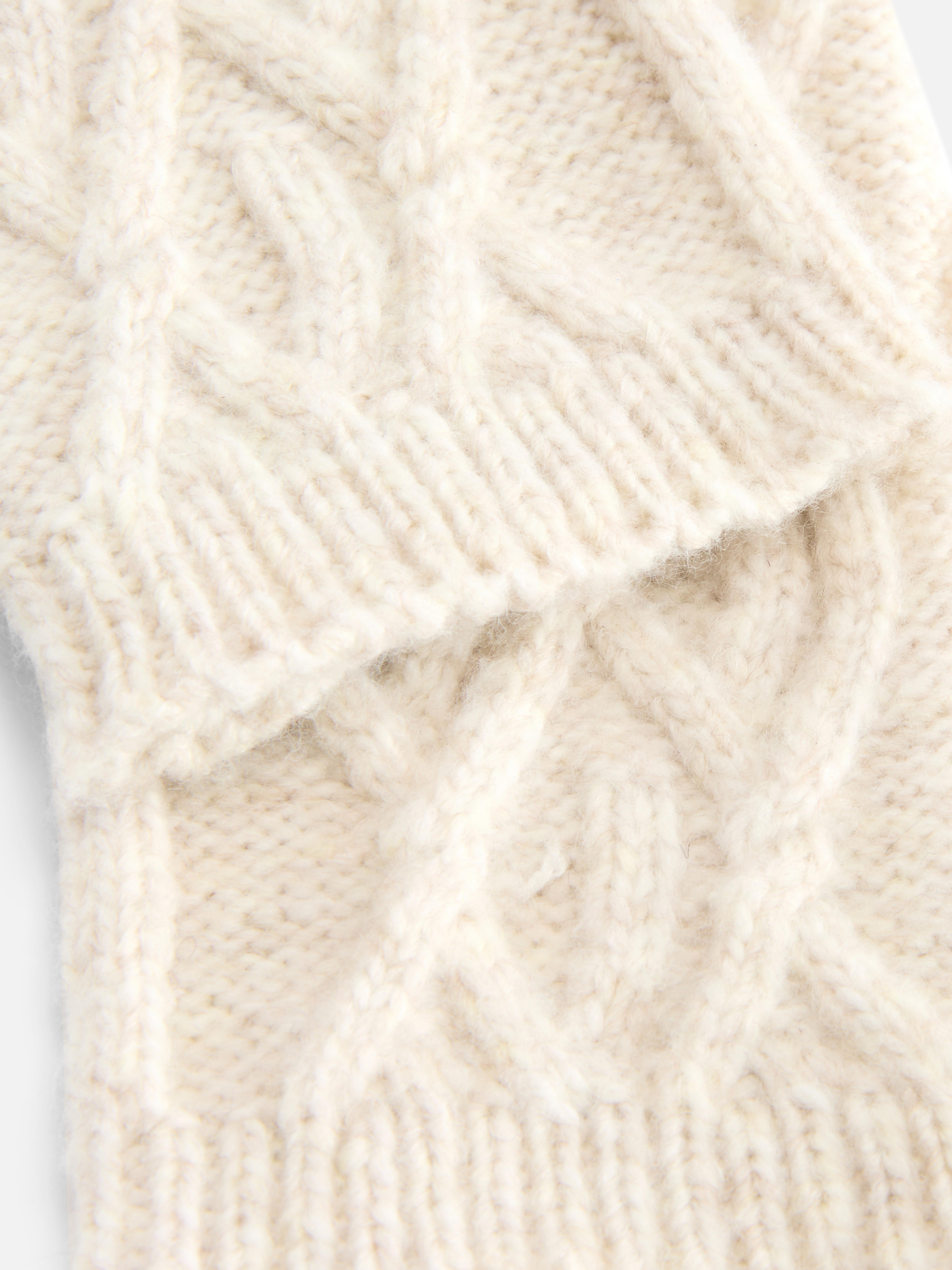 Cable Knit Wrist Warmers