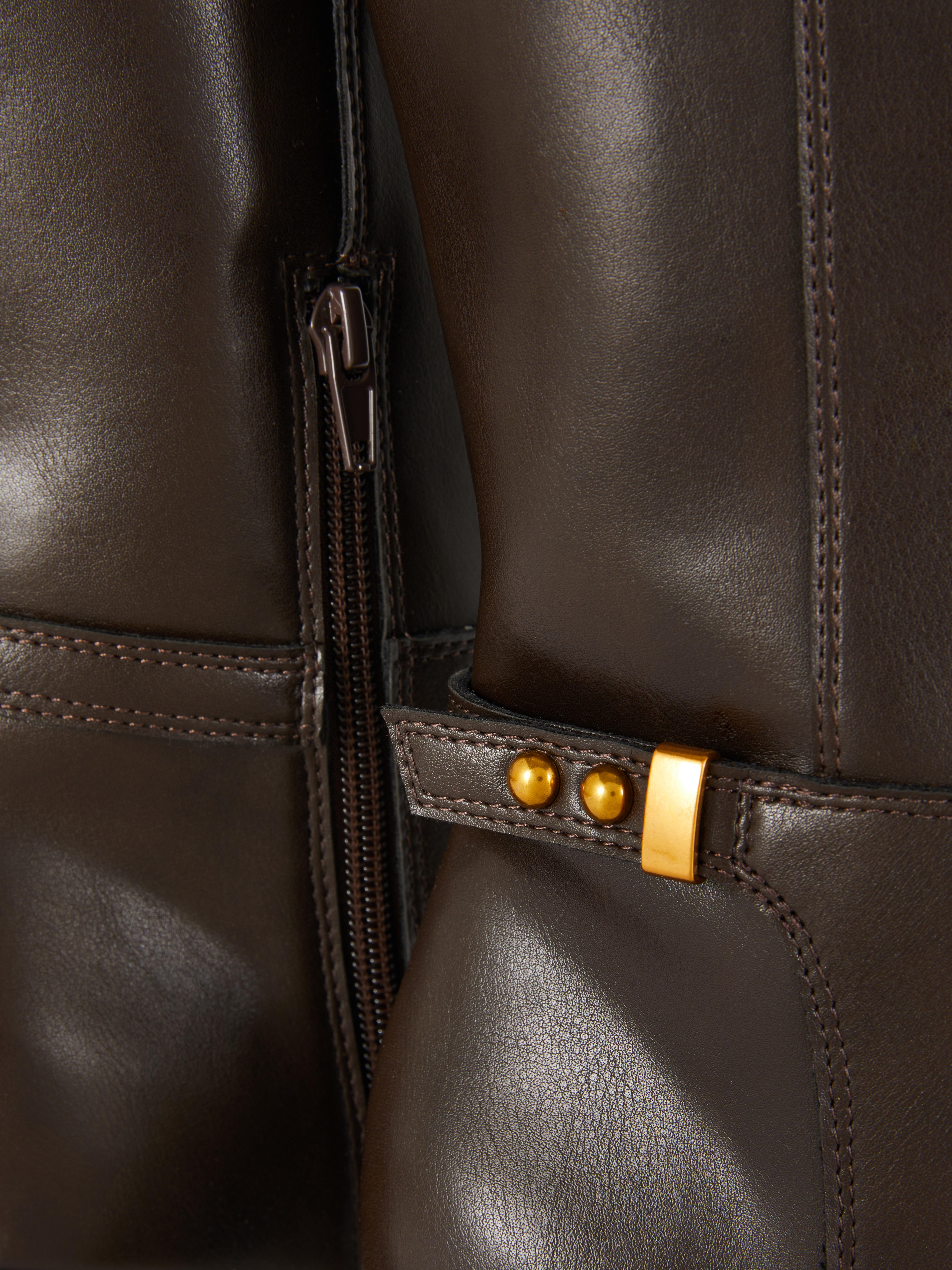 Buckle Detail Knee High Boots