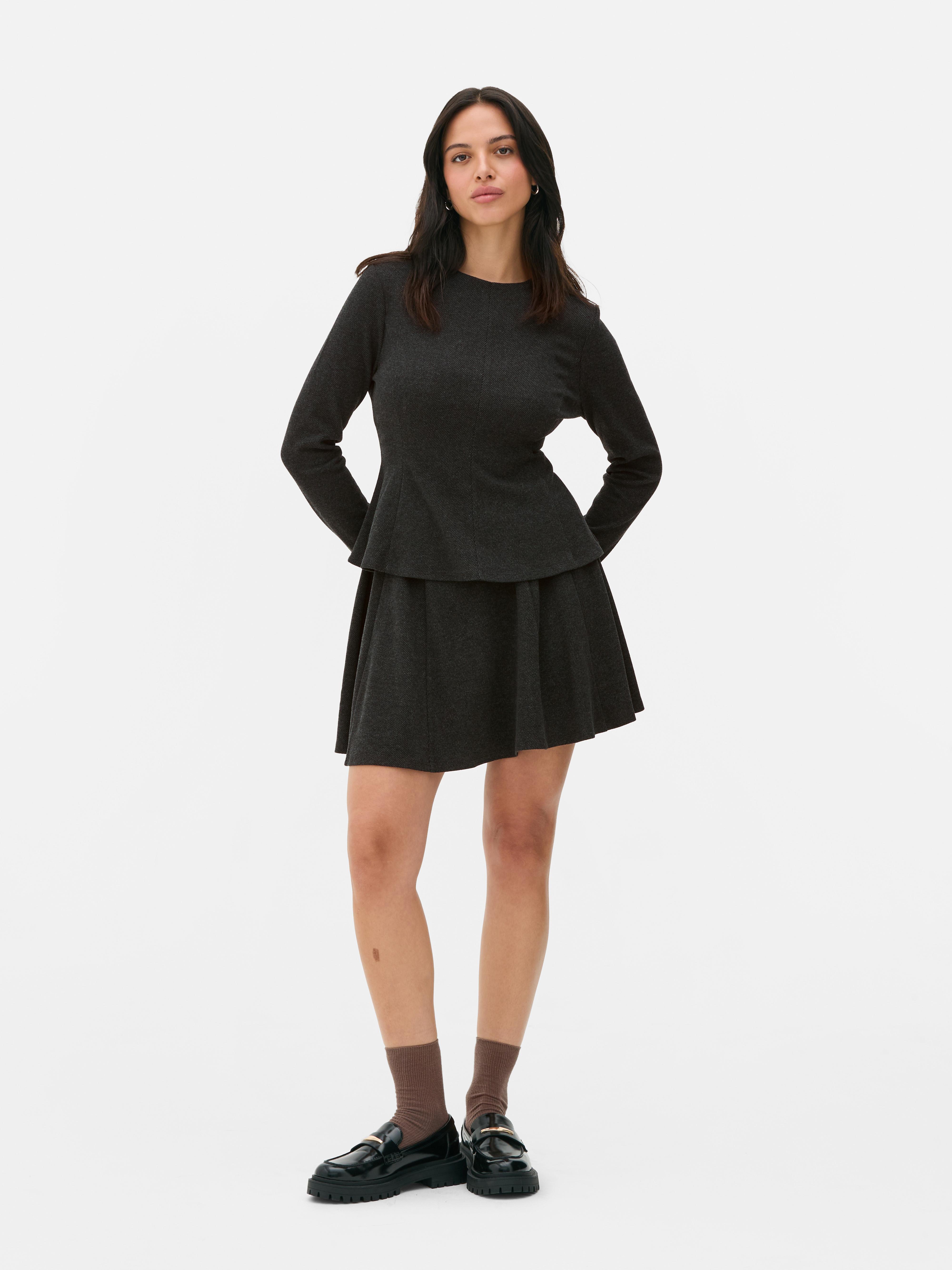 Long Sleeve Peplum Top