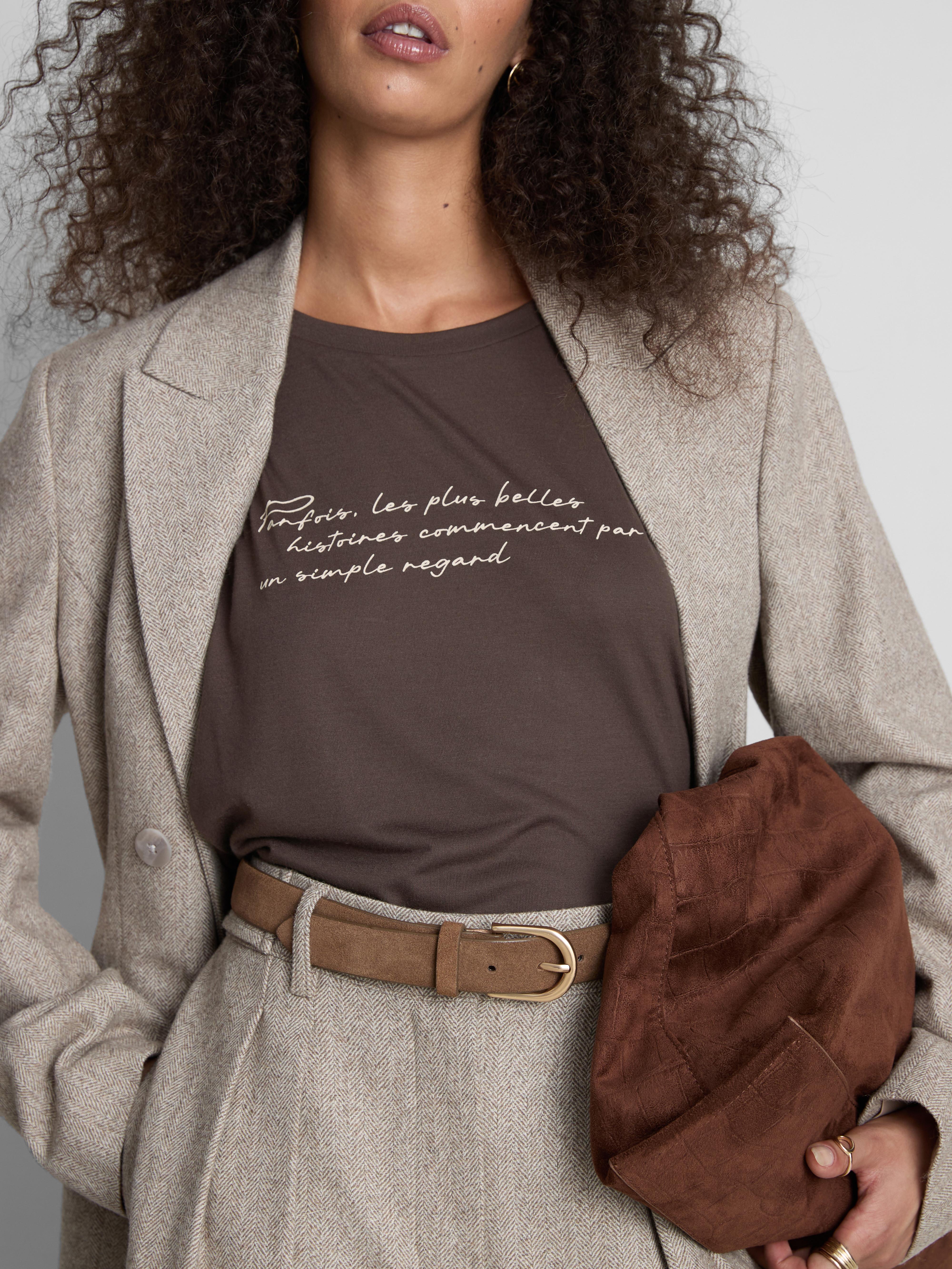 Longline Curved Hem Tee