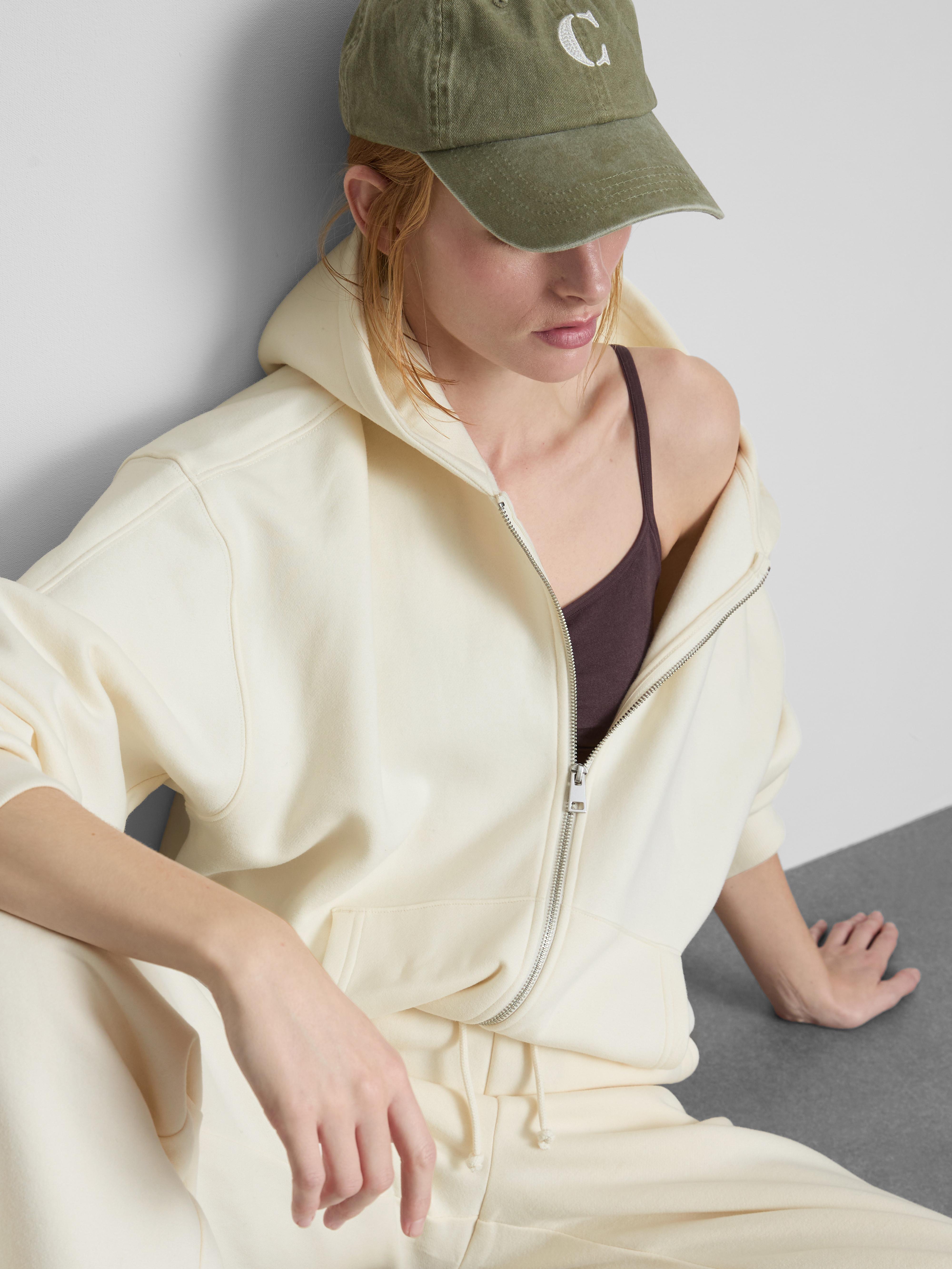 Cotton Rich Zip Through Hoodie