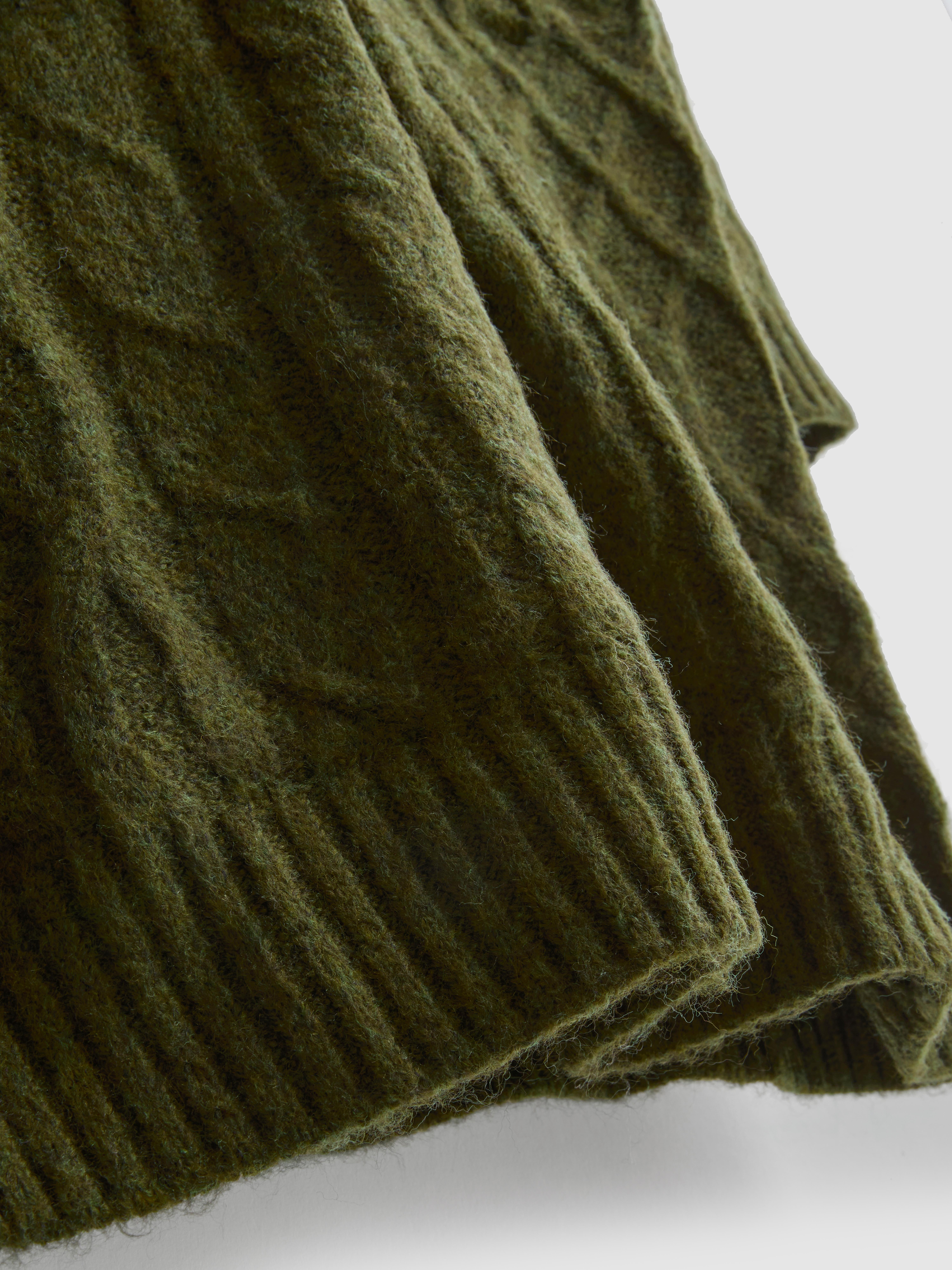 Cable Knit Mini Sweater Dress