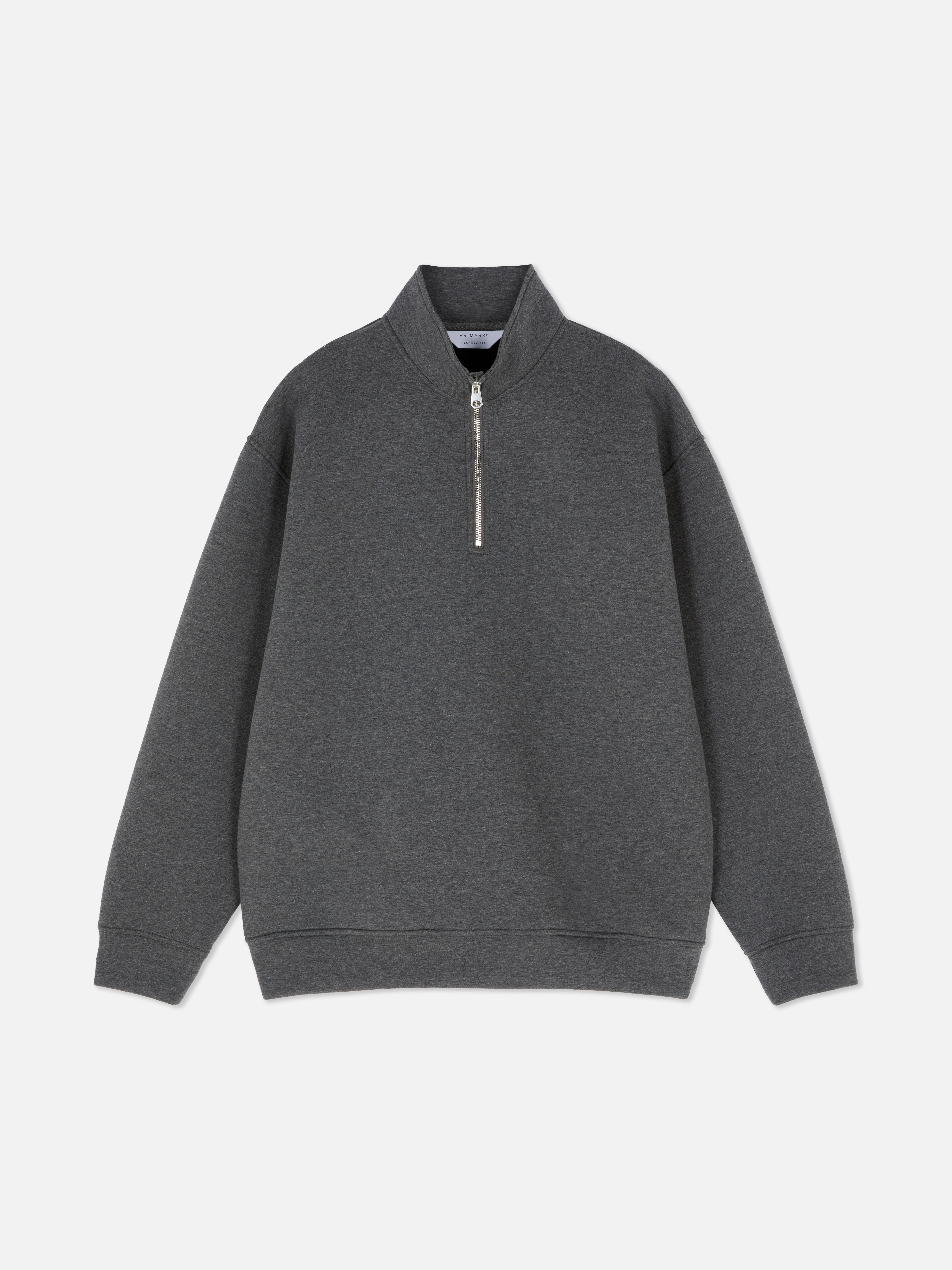 Funnel Neck Quarter Zip Sweatshirt