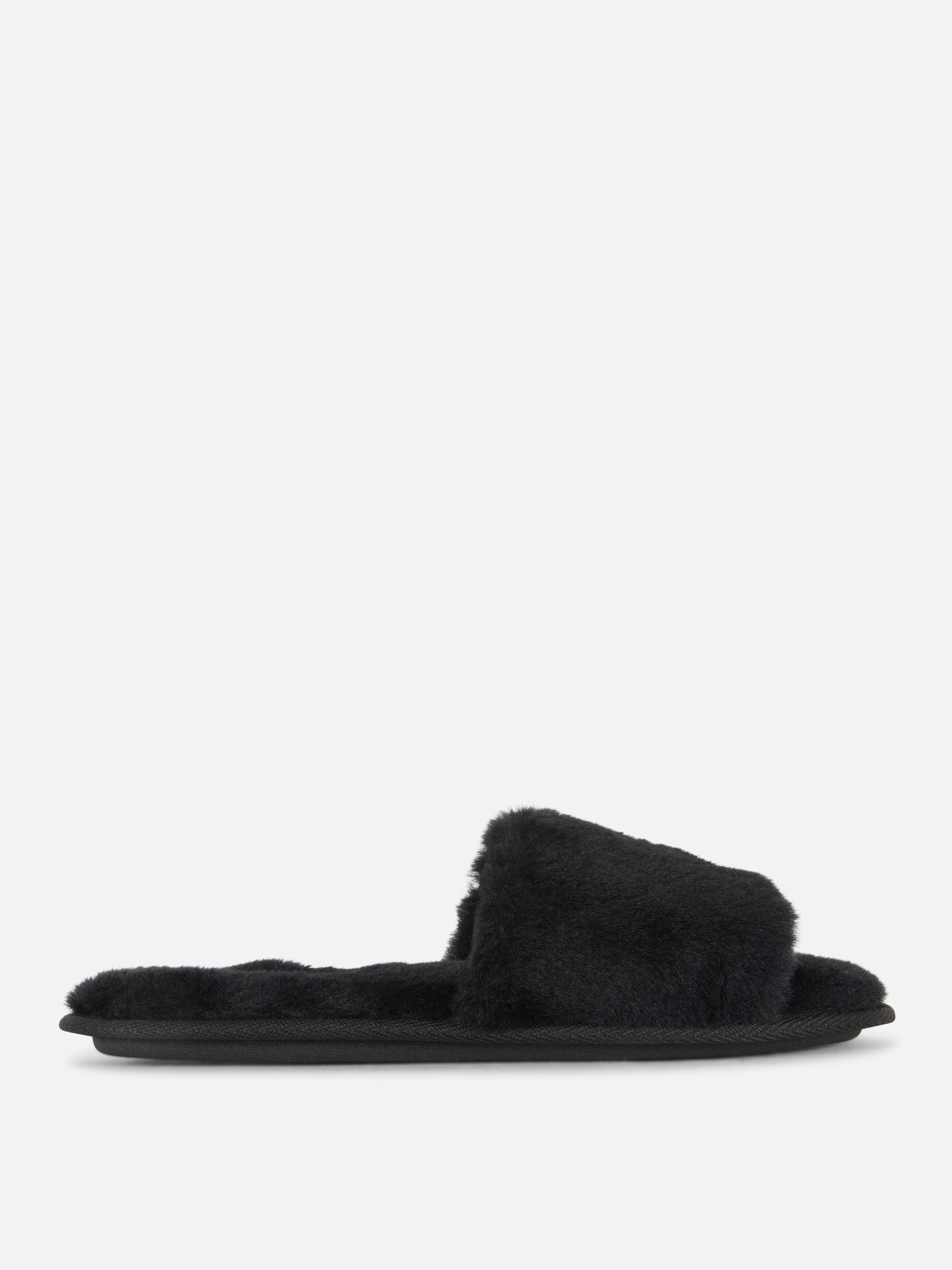 Fluffy Crossband Slippers