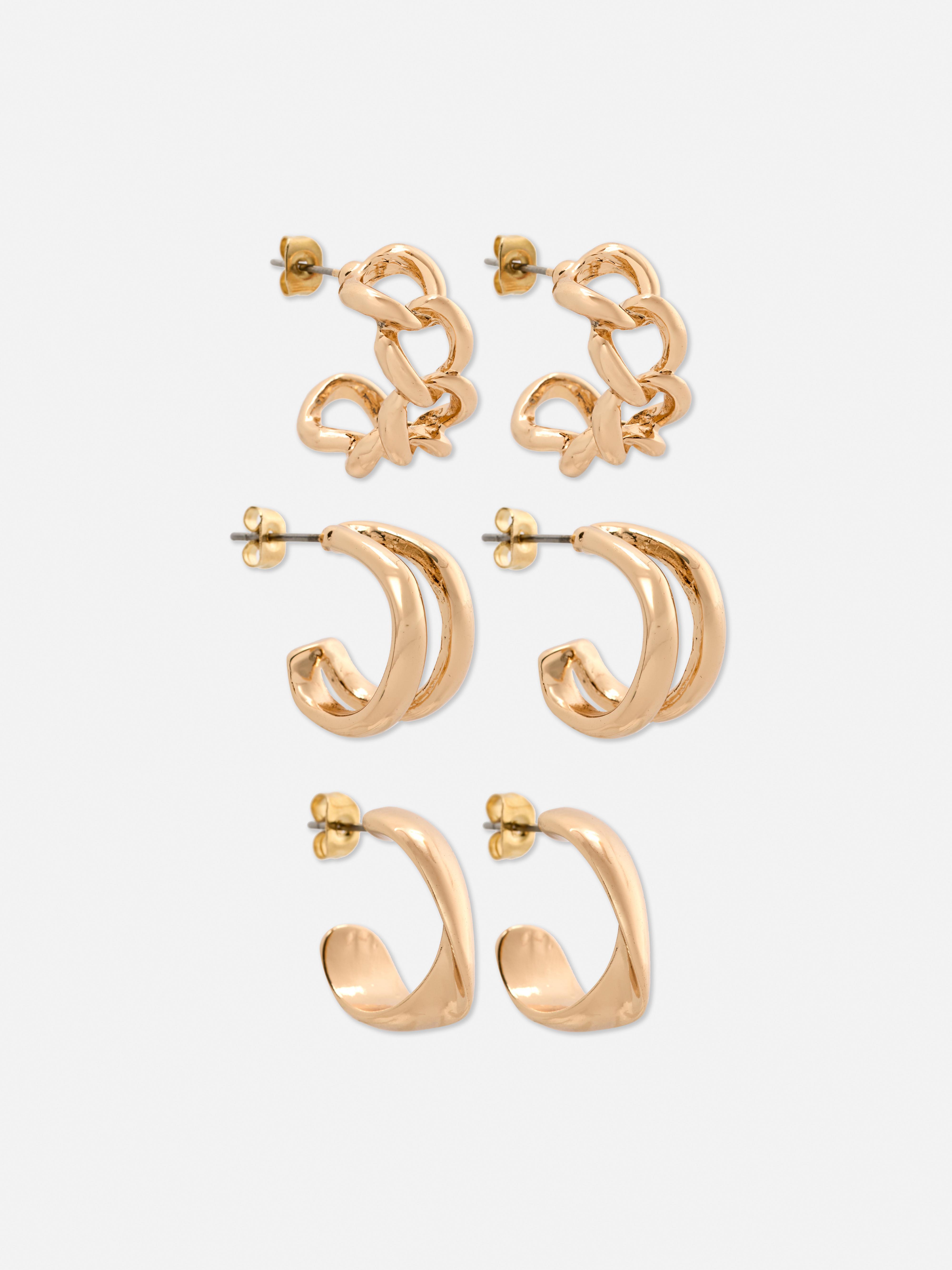 6pk The Edit Twist Stud Earrings
