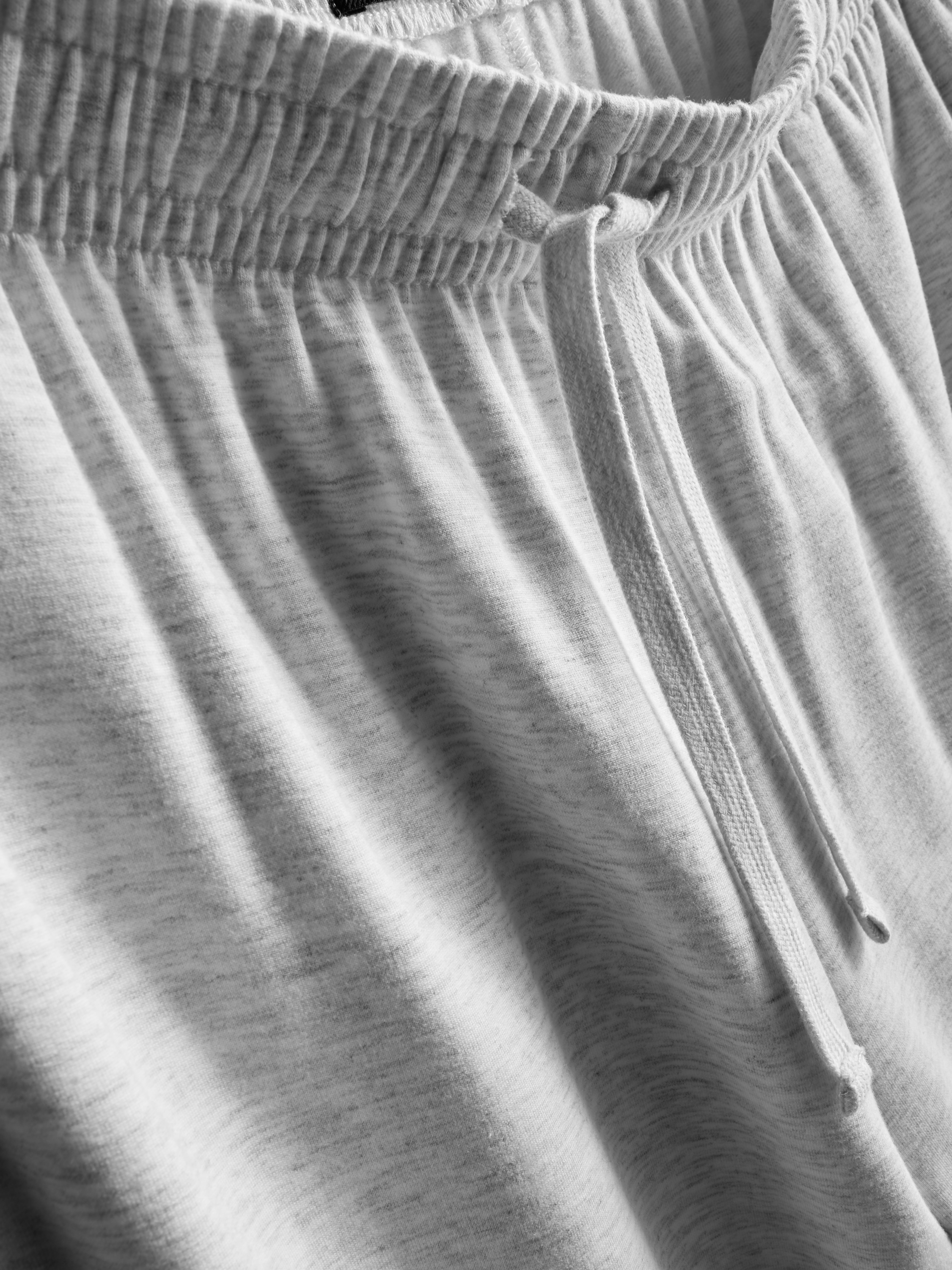 Cuffed-Leg Drawstring Pajama Bottoms