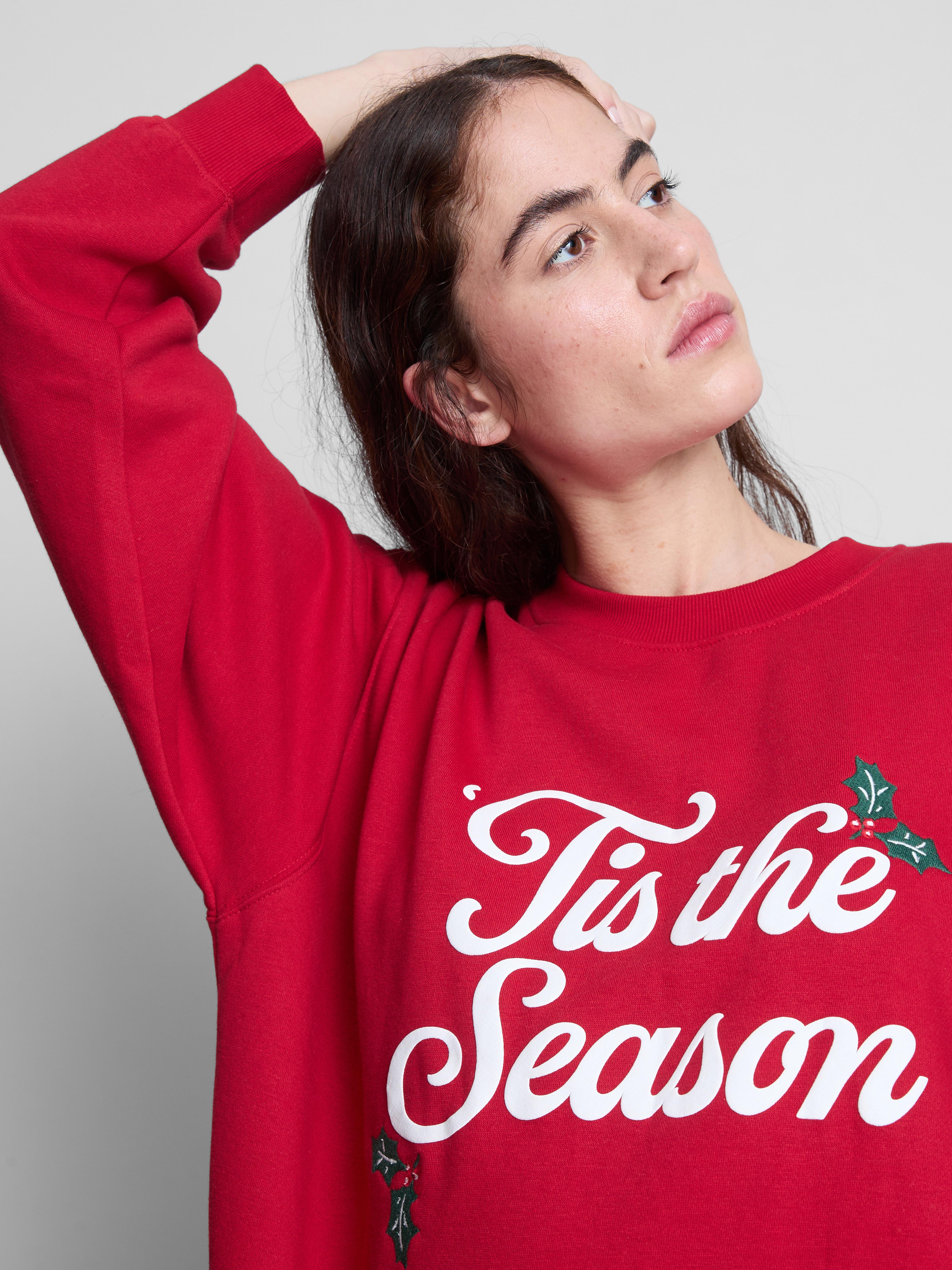 Christmas Cotton Blend Sweatshirt