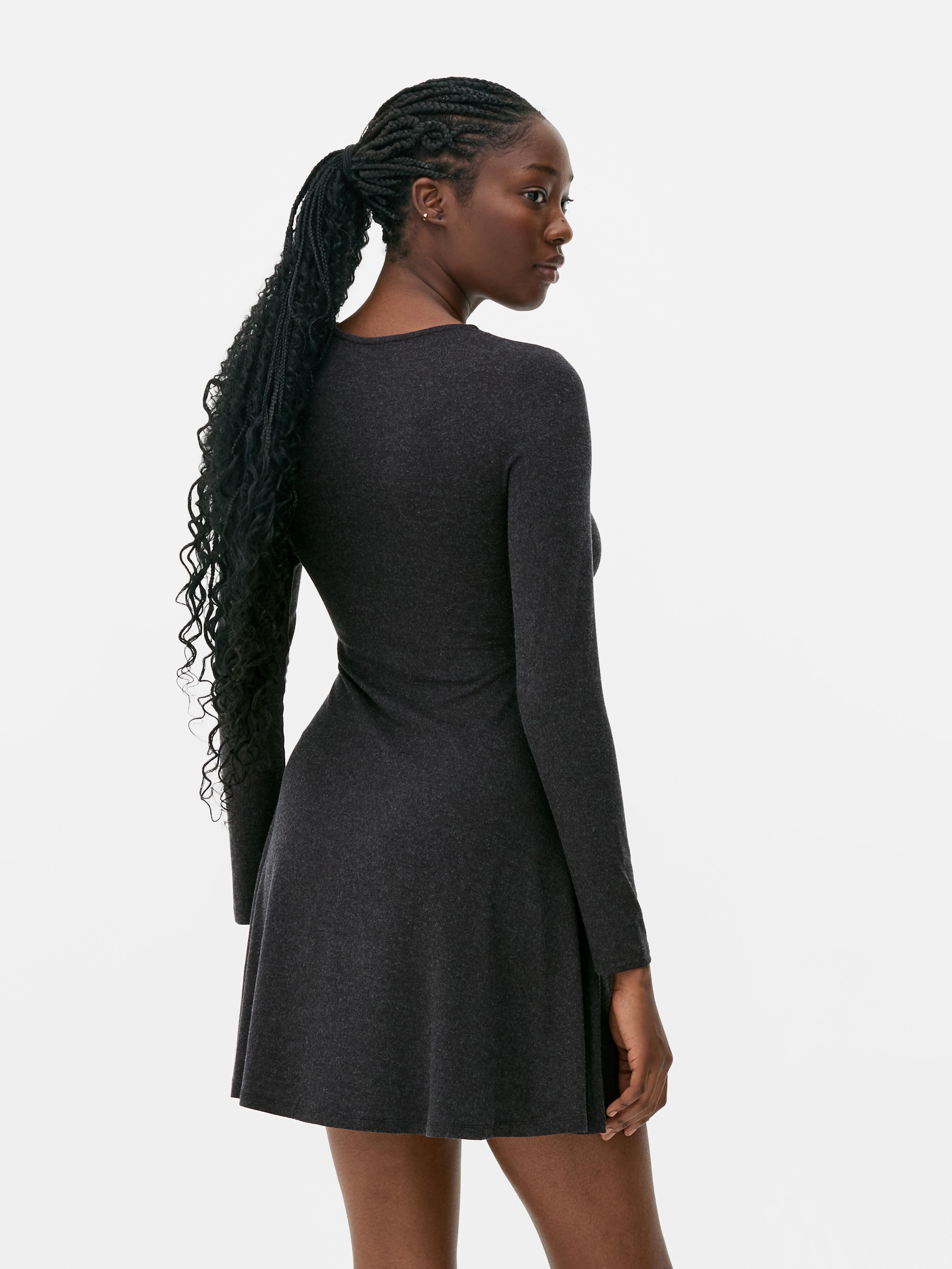 Cozy Skater Mini Dress