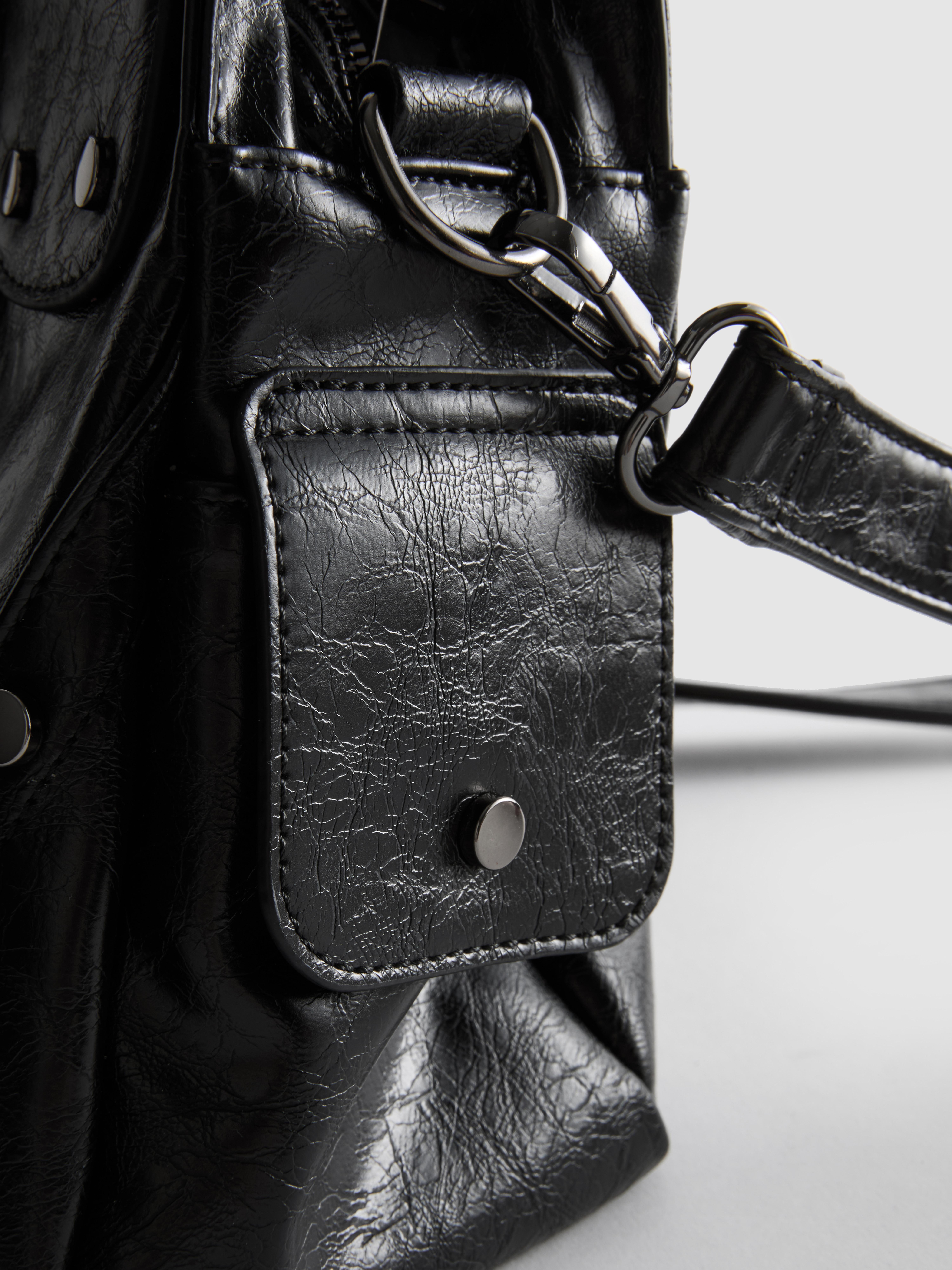 Distressed Slouchy Tote Bag