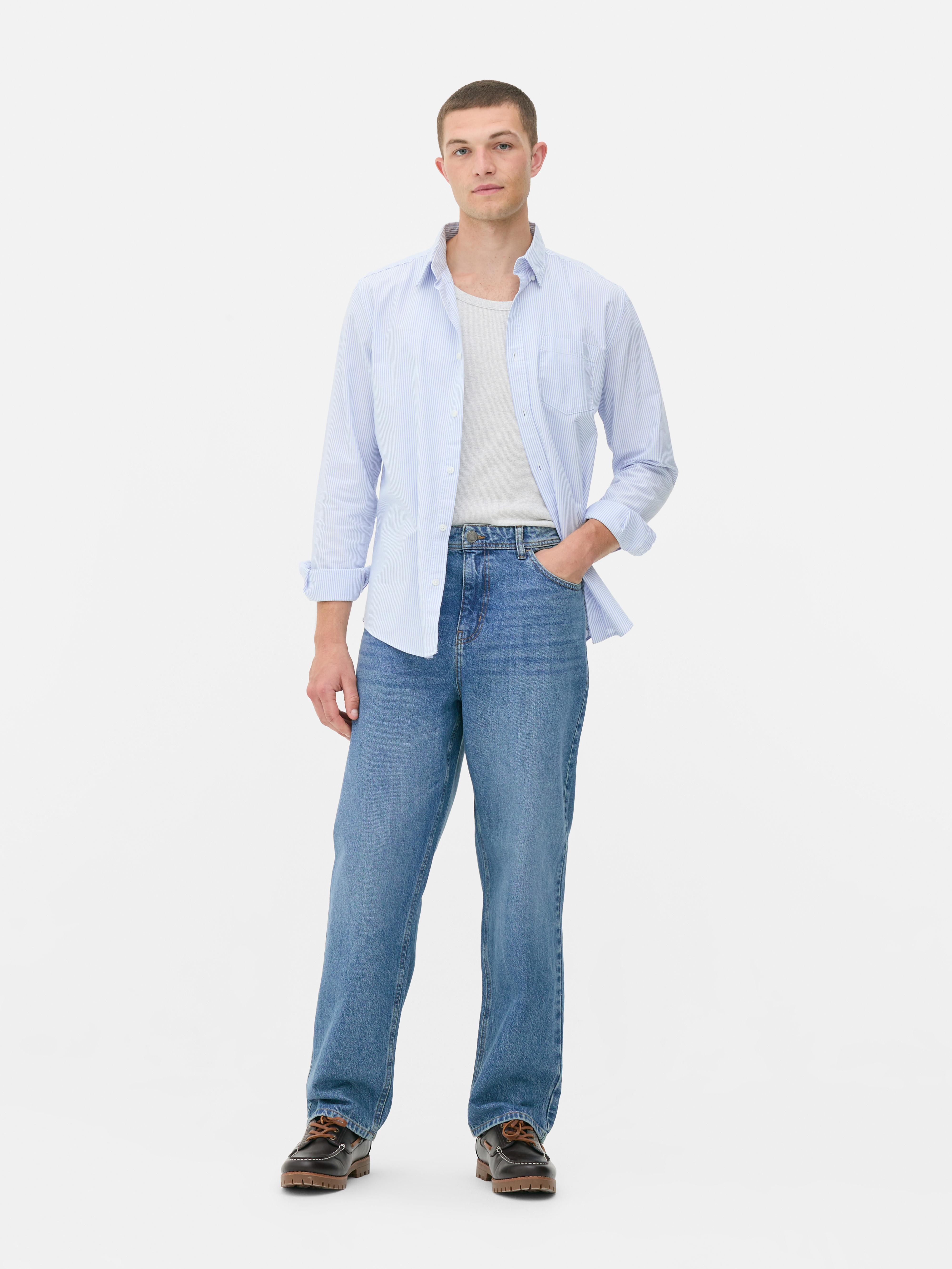 High-Waisted Relaxed Jeans