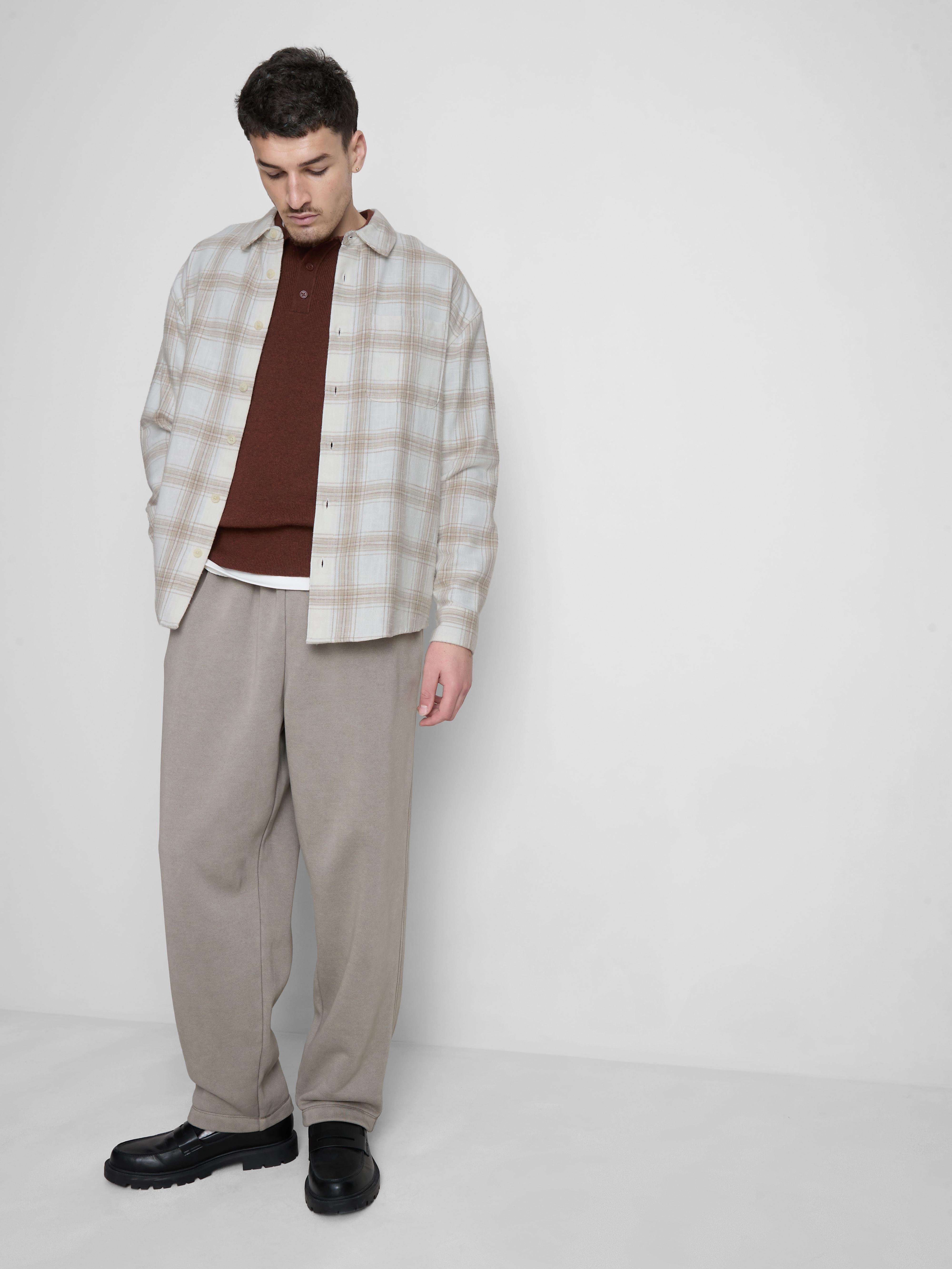 Textured Check Long Sleeved Shirt