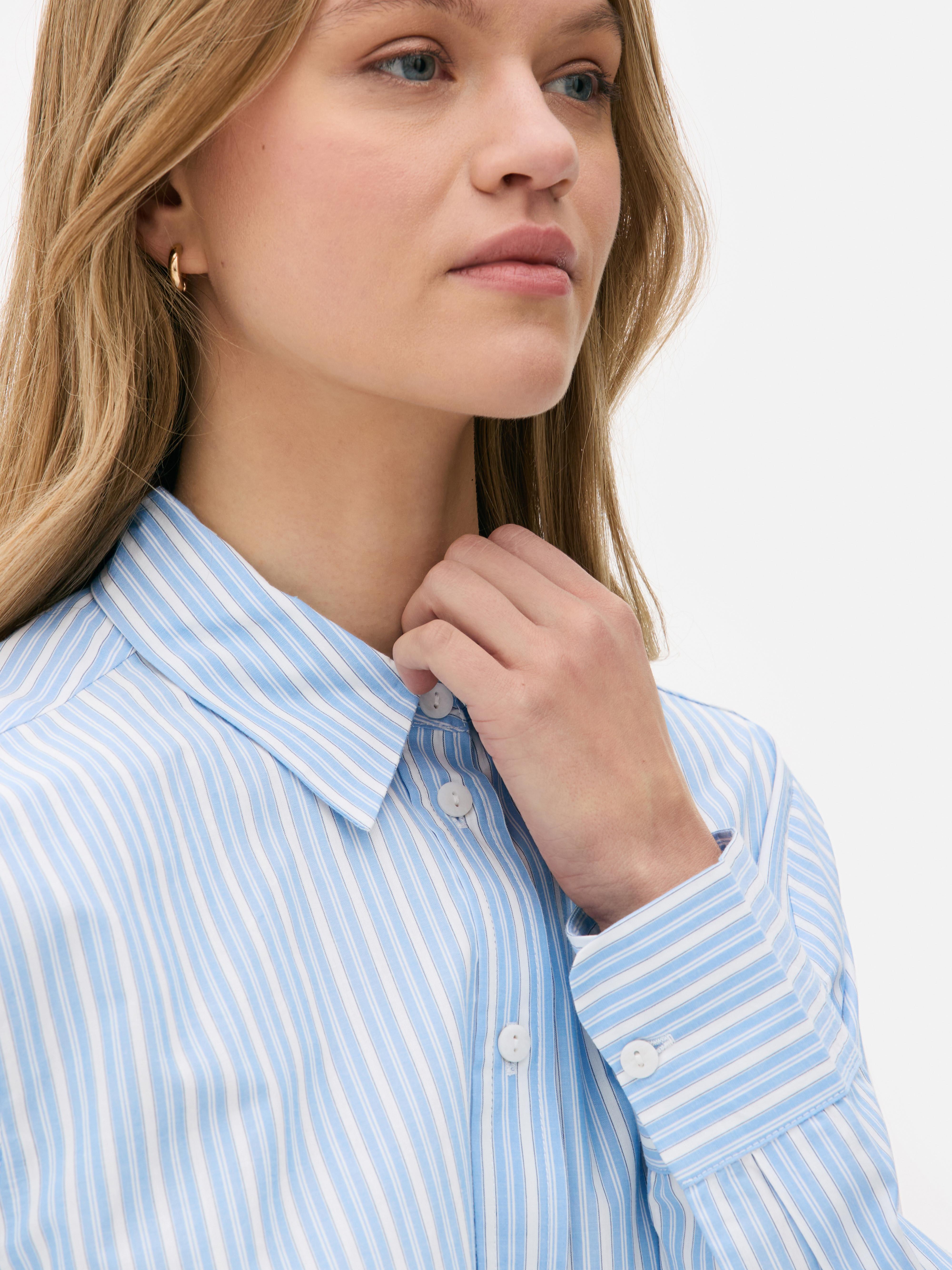 Striped Poplin Shirt