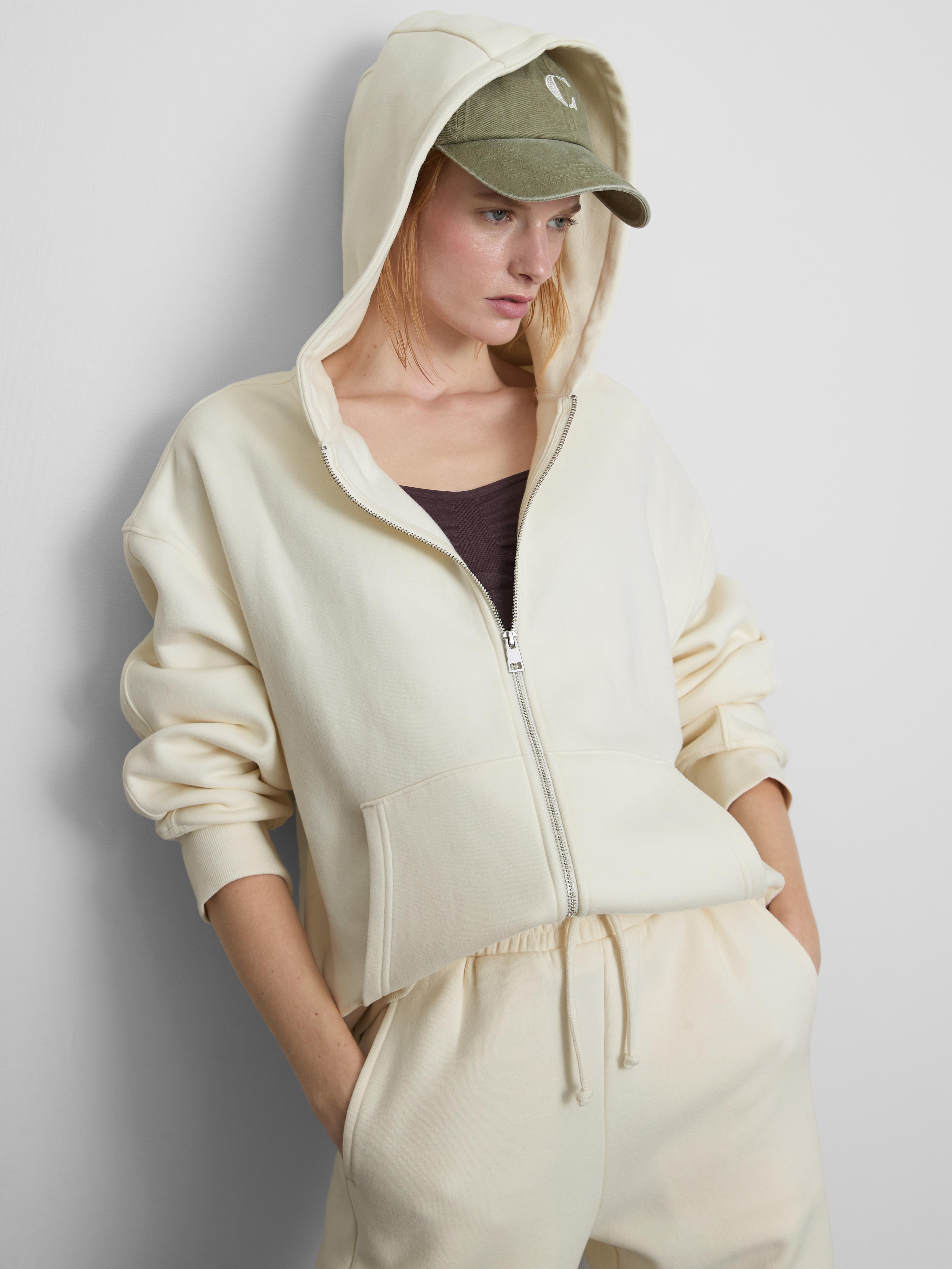 Cotton Rich Zip Through Hoodie