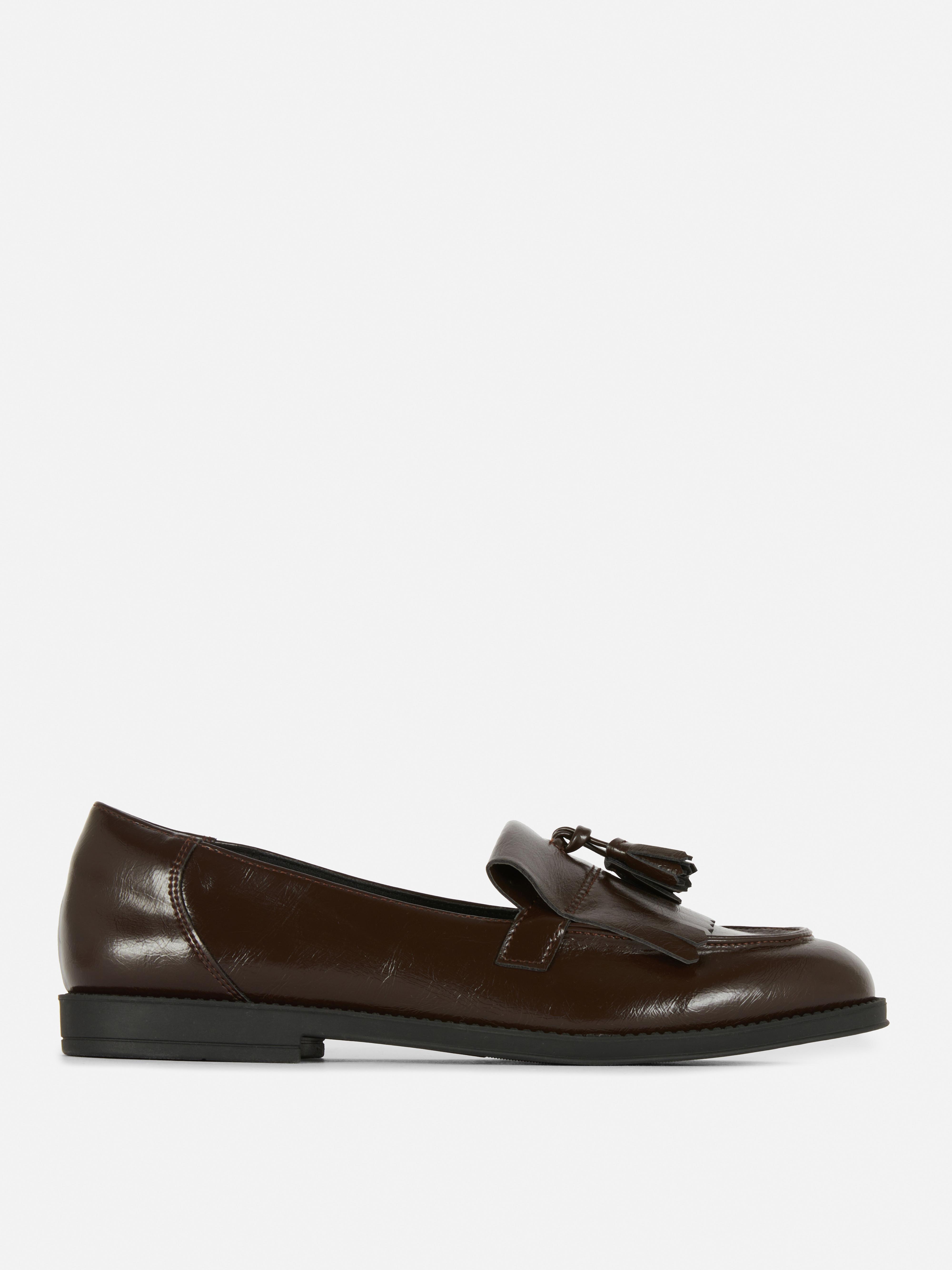 Wide Fit Patent Loafers