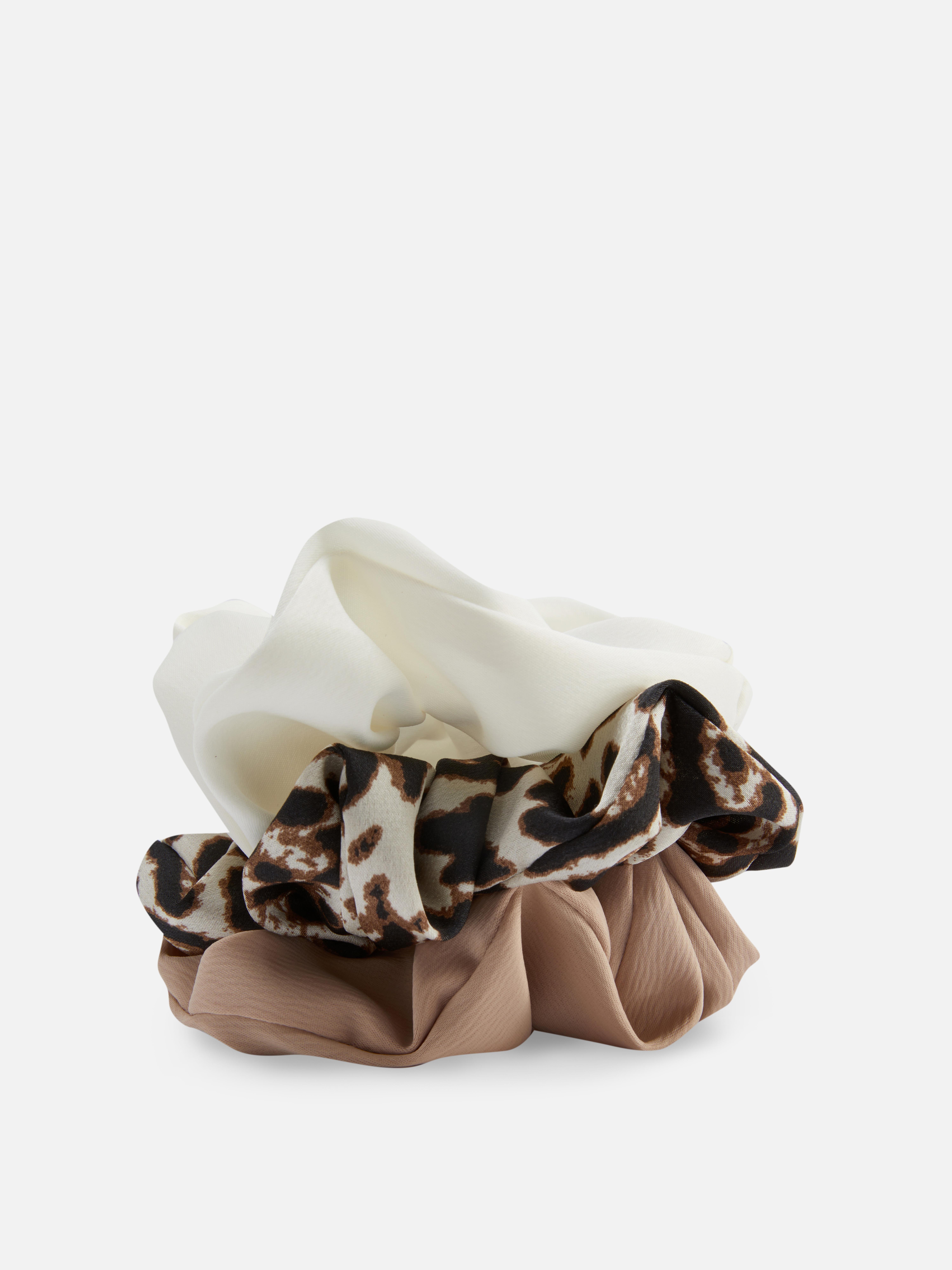3-Pack Satin Scrunchies