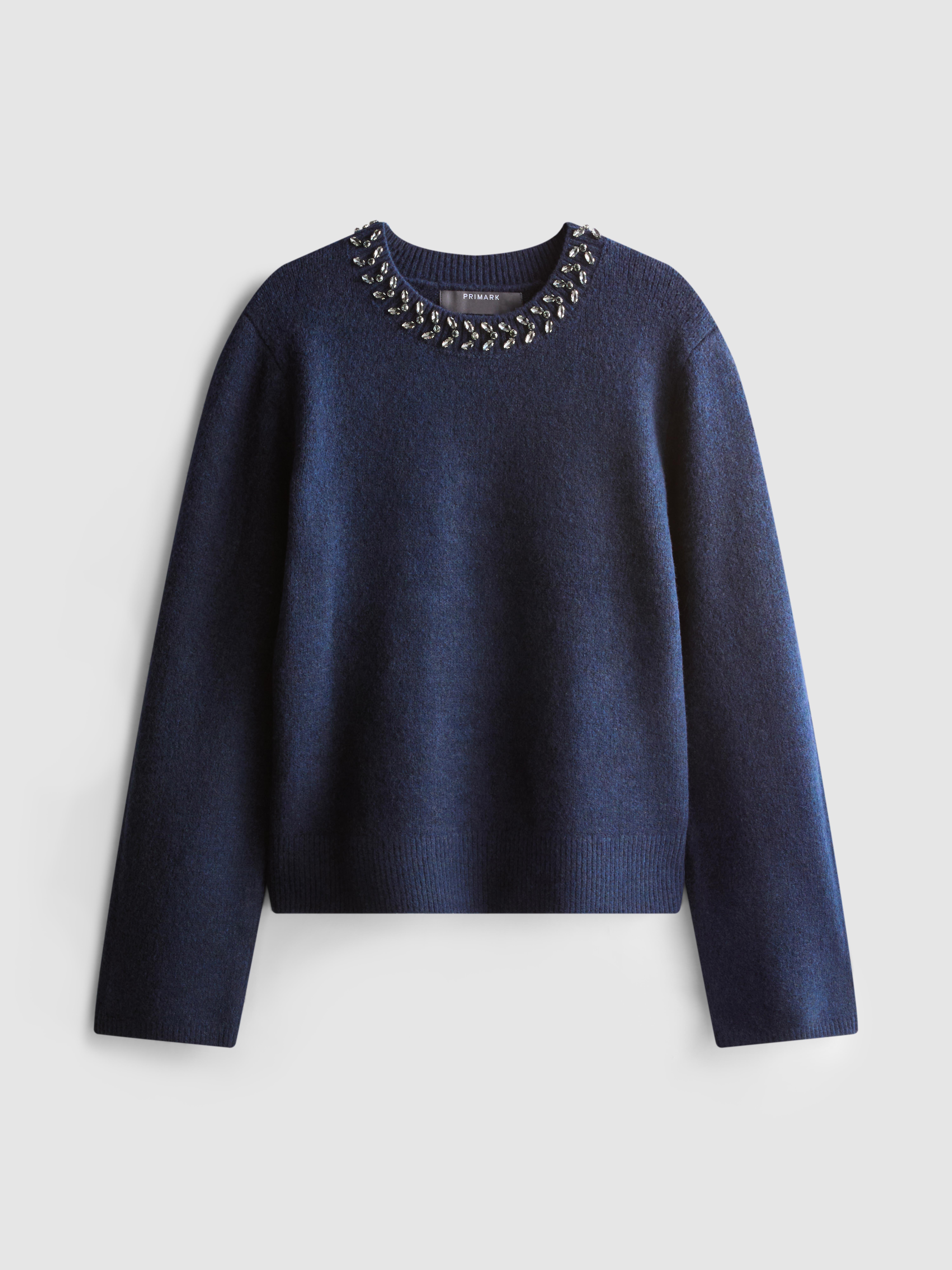 Embellished Knit Sweater