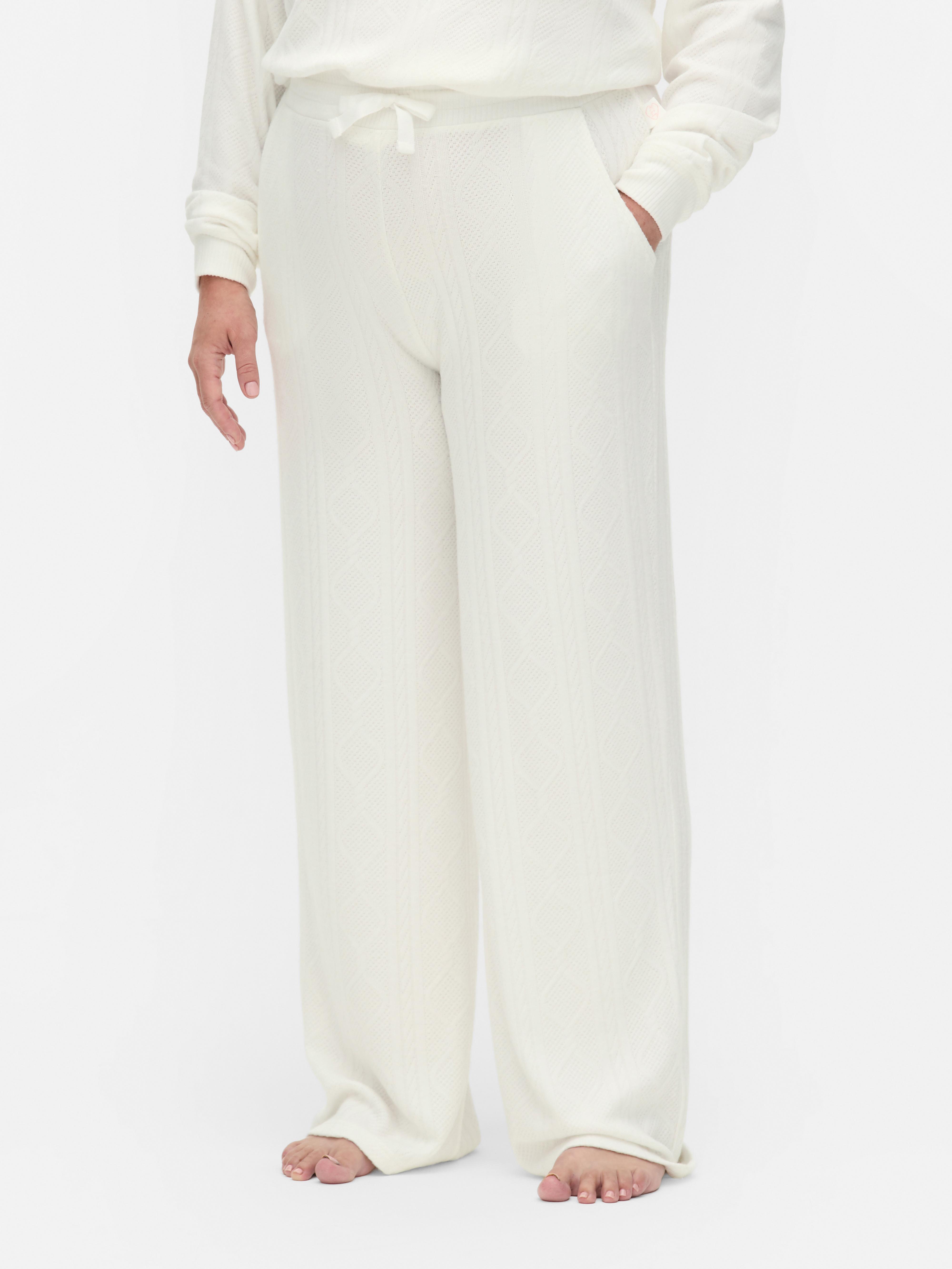 Super Soft Cable Straight Leg Pajama Bottoms