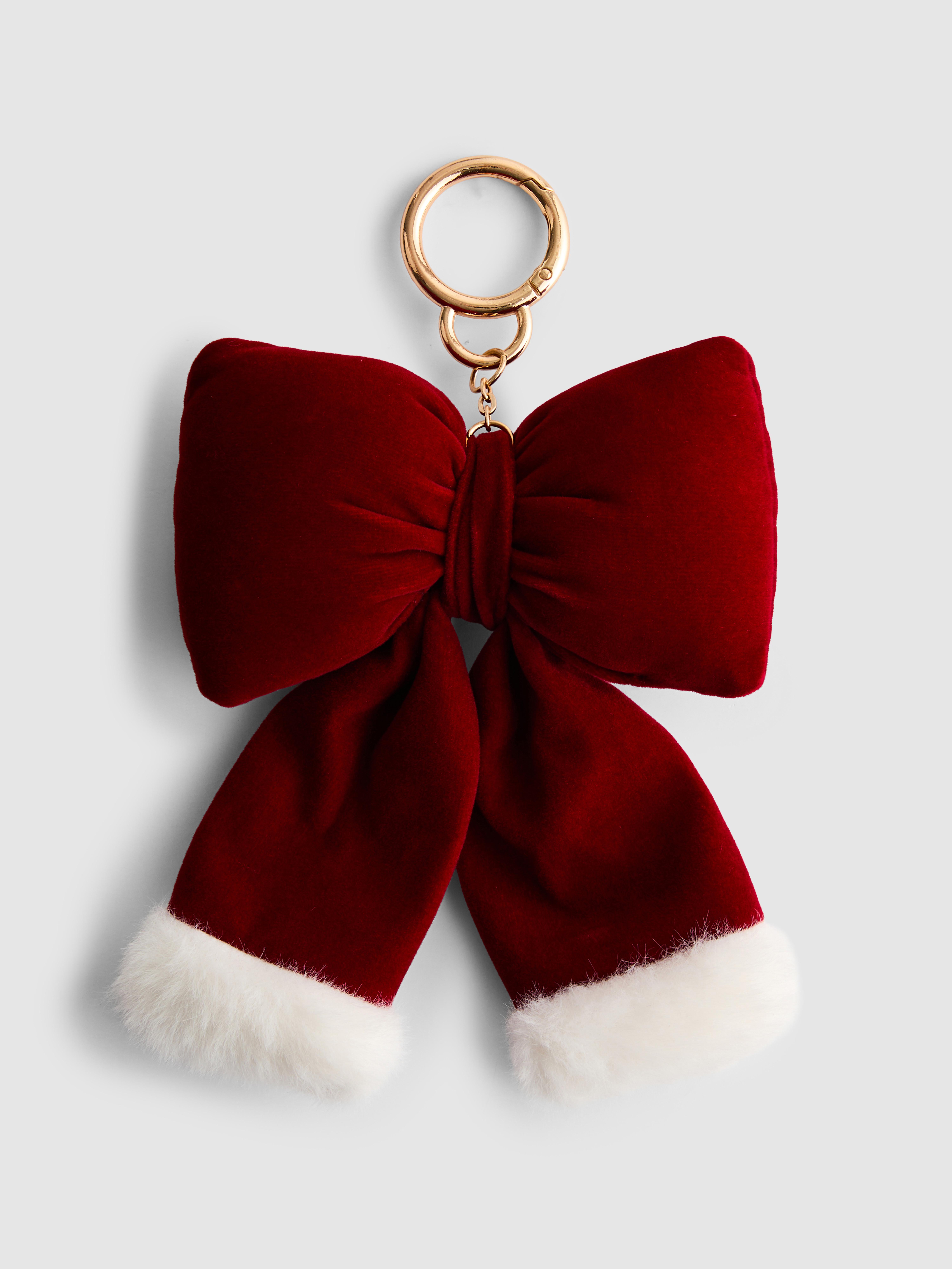 Christmas Bow Bag Charm