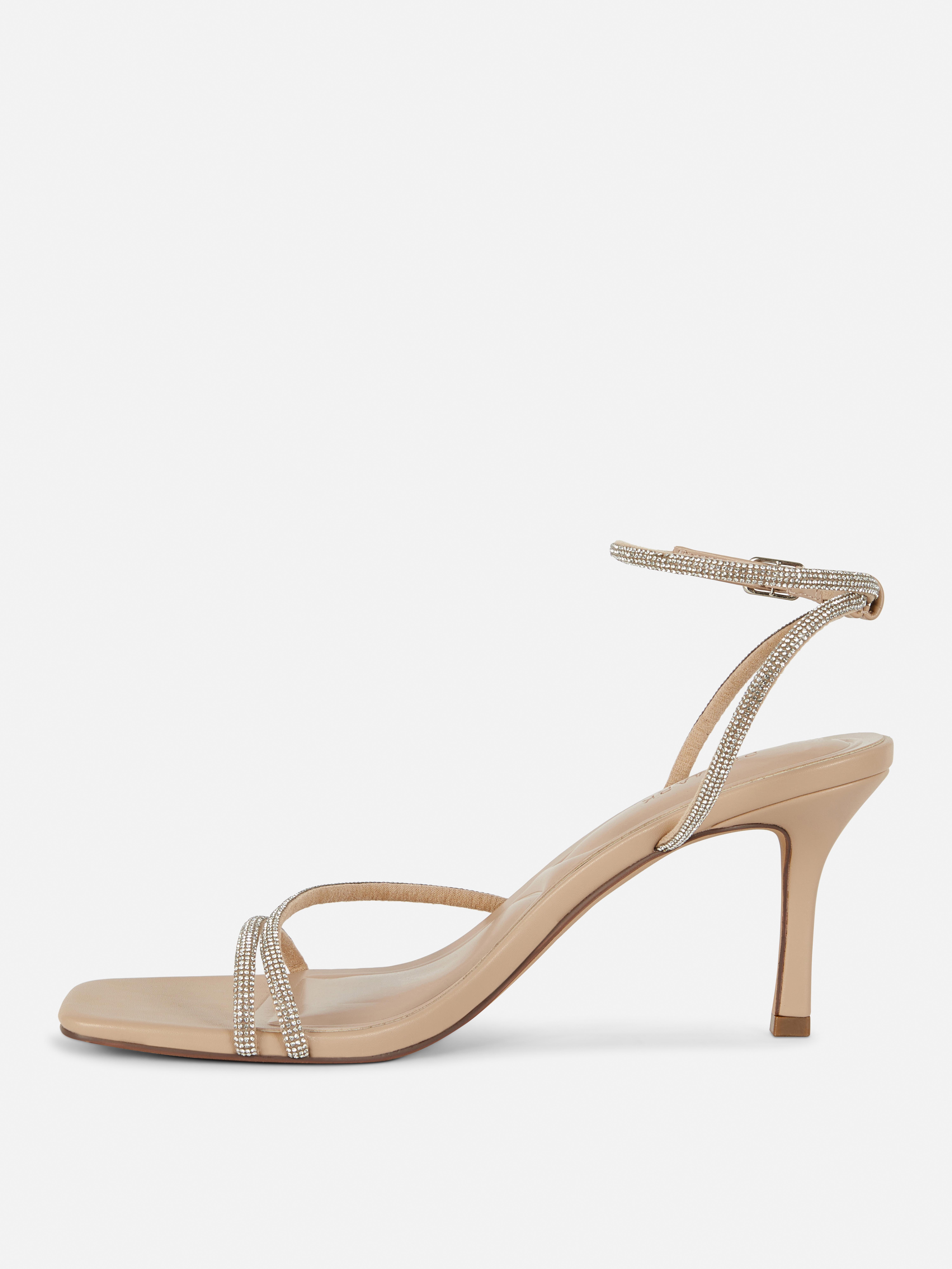 Diamante Strappy Heeled Sandal