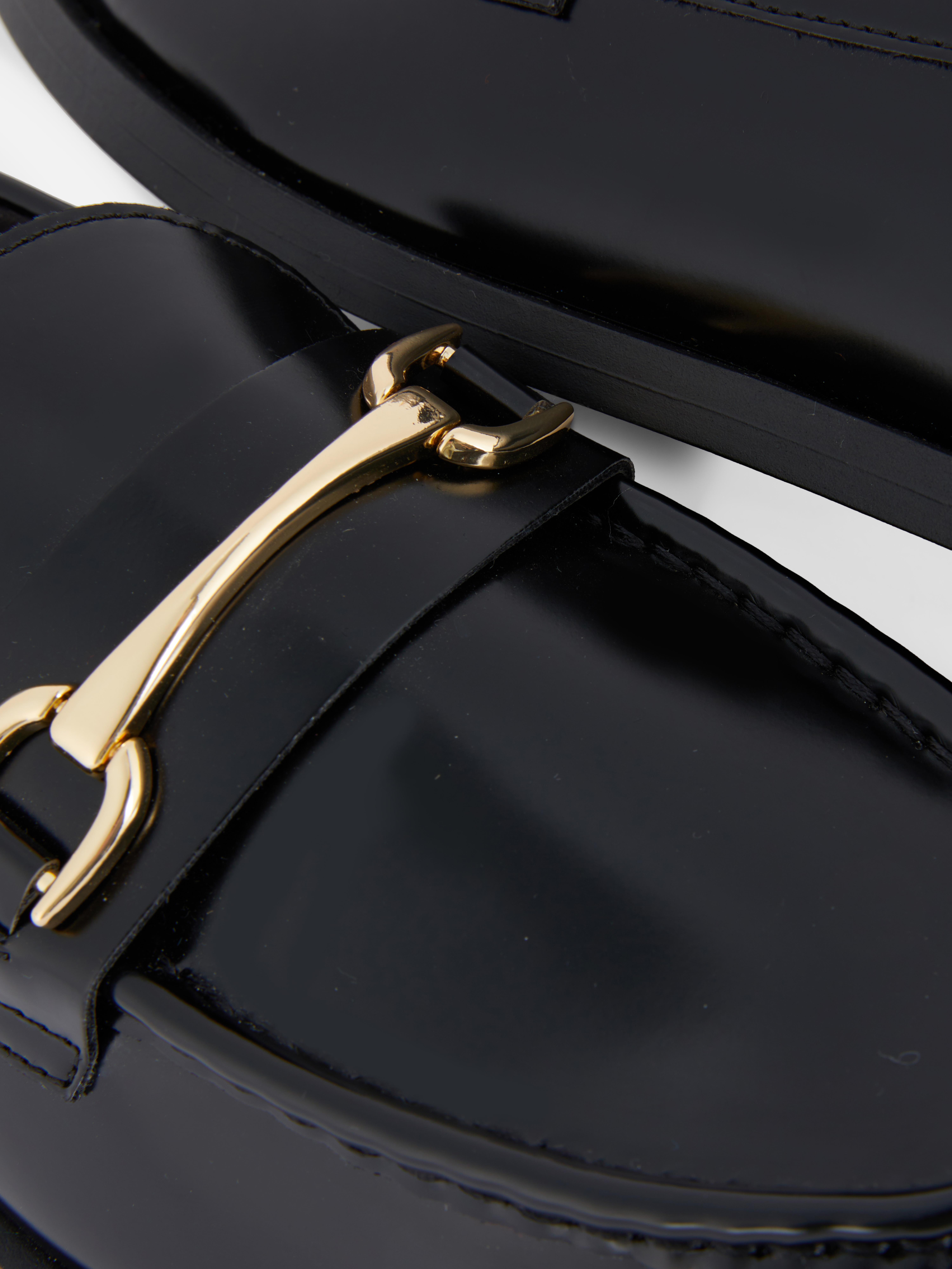 Patent Snaffle Loafers