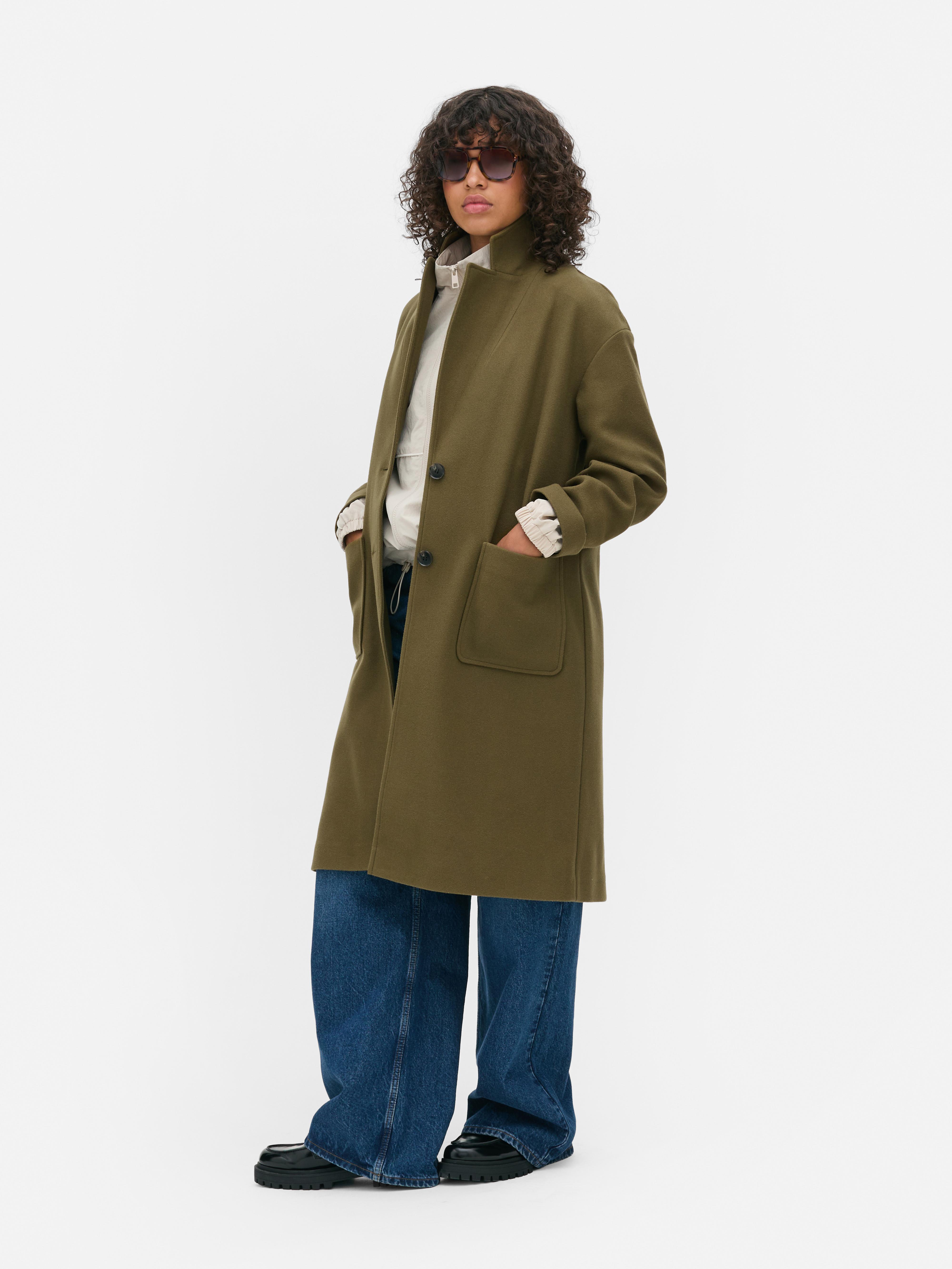 Single Breasted Mid Length Coat