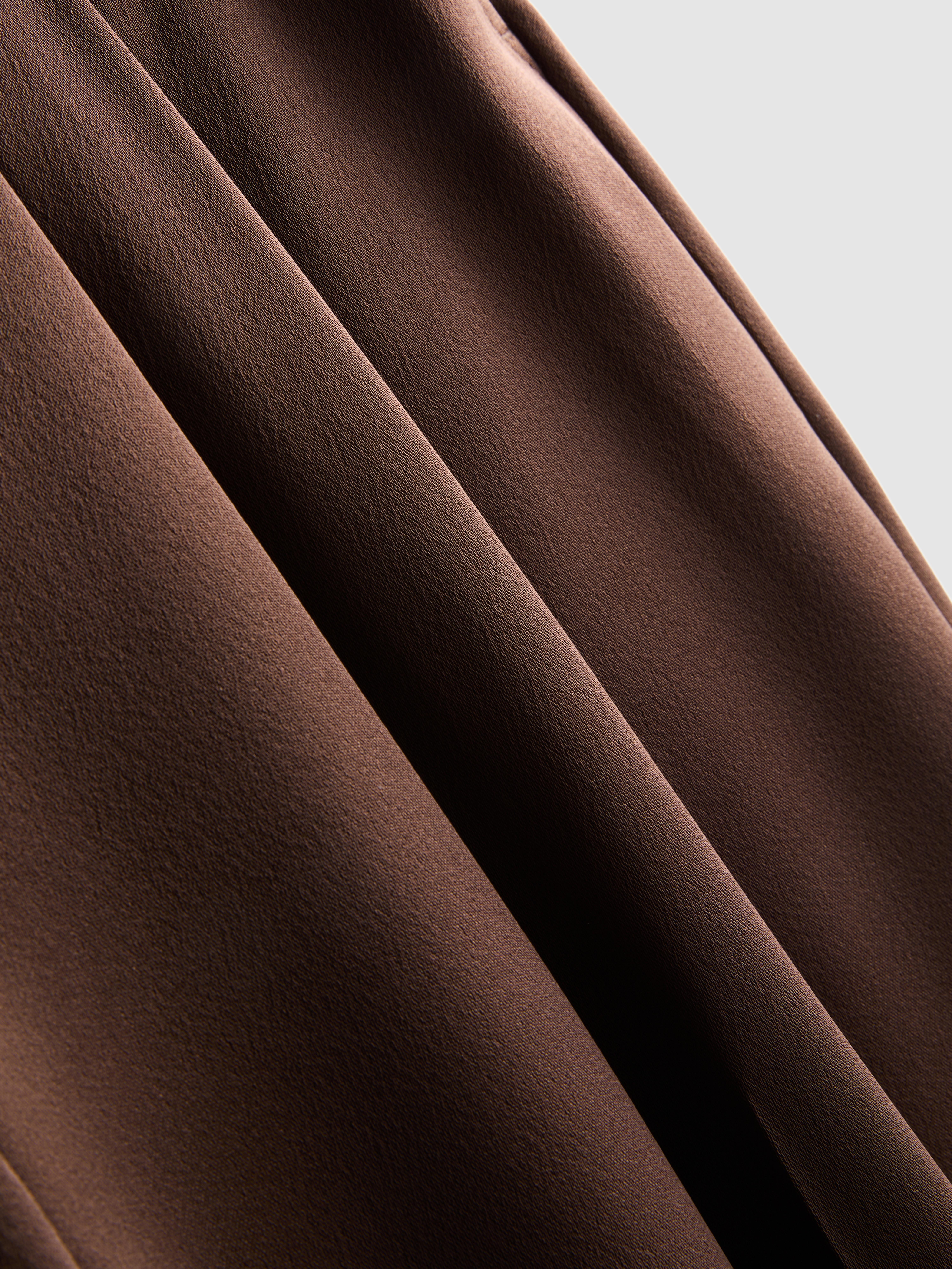 Satin Pleated Wide Leg Pants