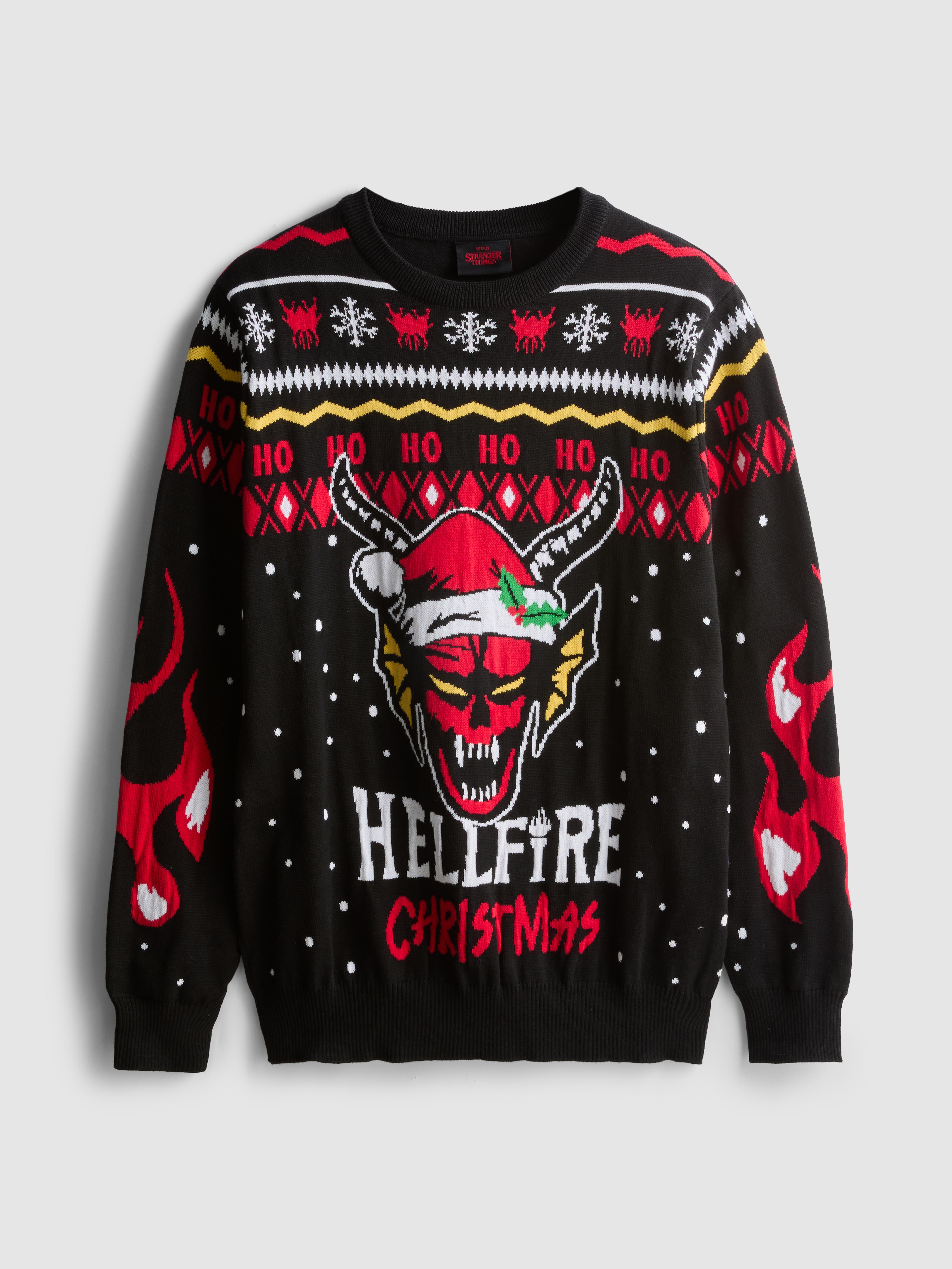 Stranger Things Hellfire Club Christmas Sweater