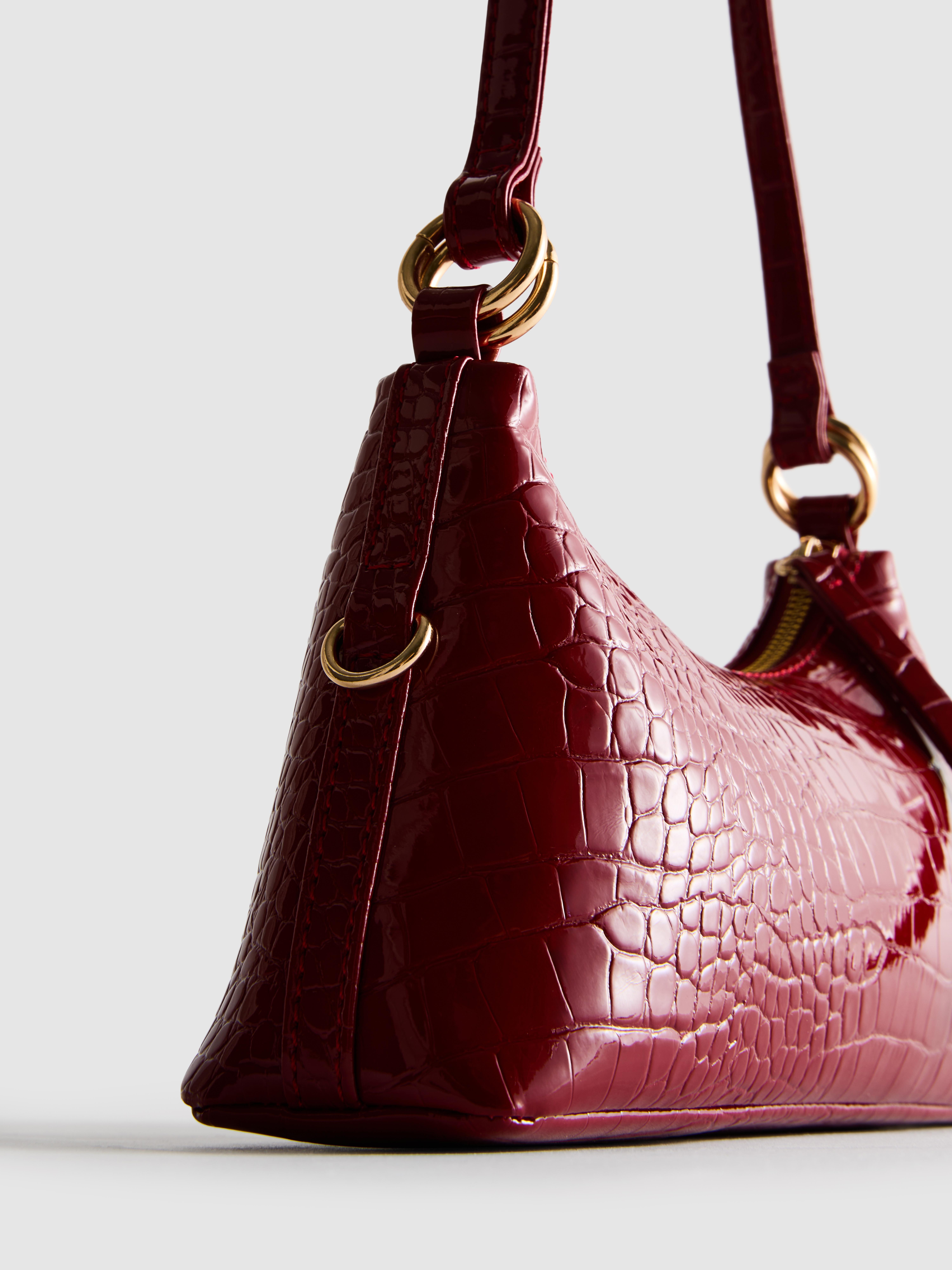 Faux Leather Shoulder Bag