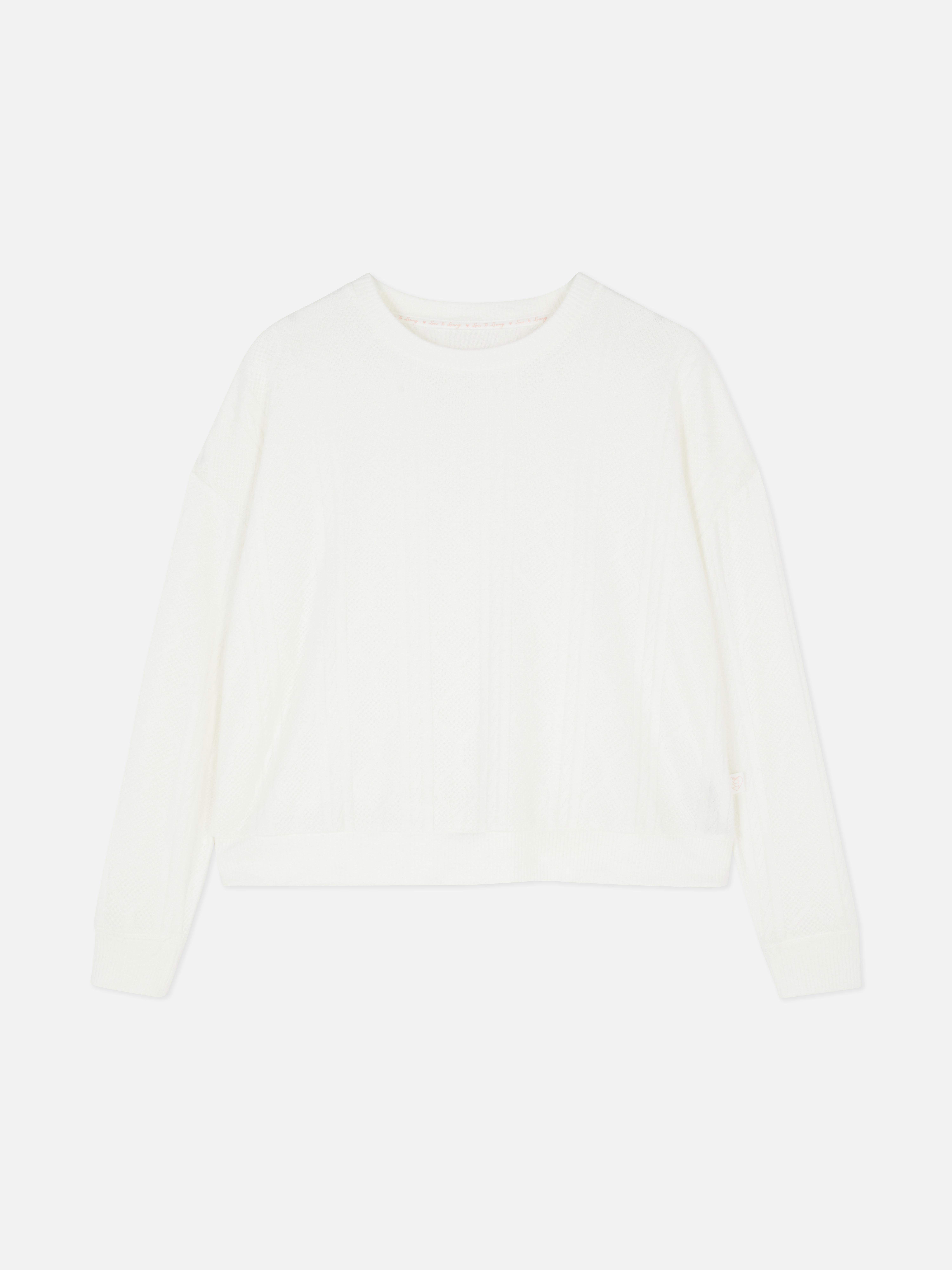 Super Soft Cable Pajama Sweatshirt