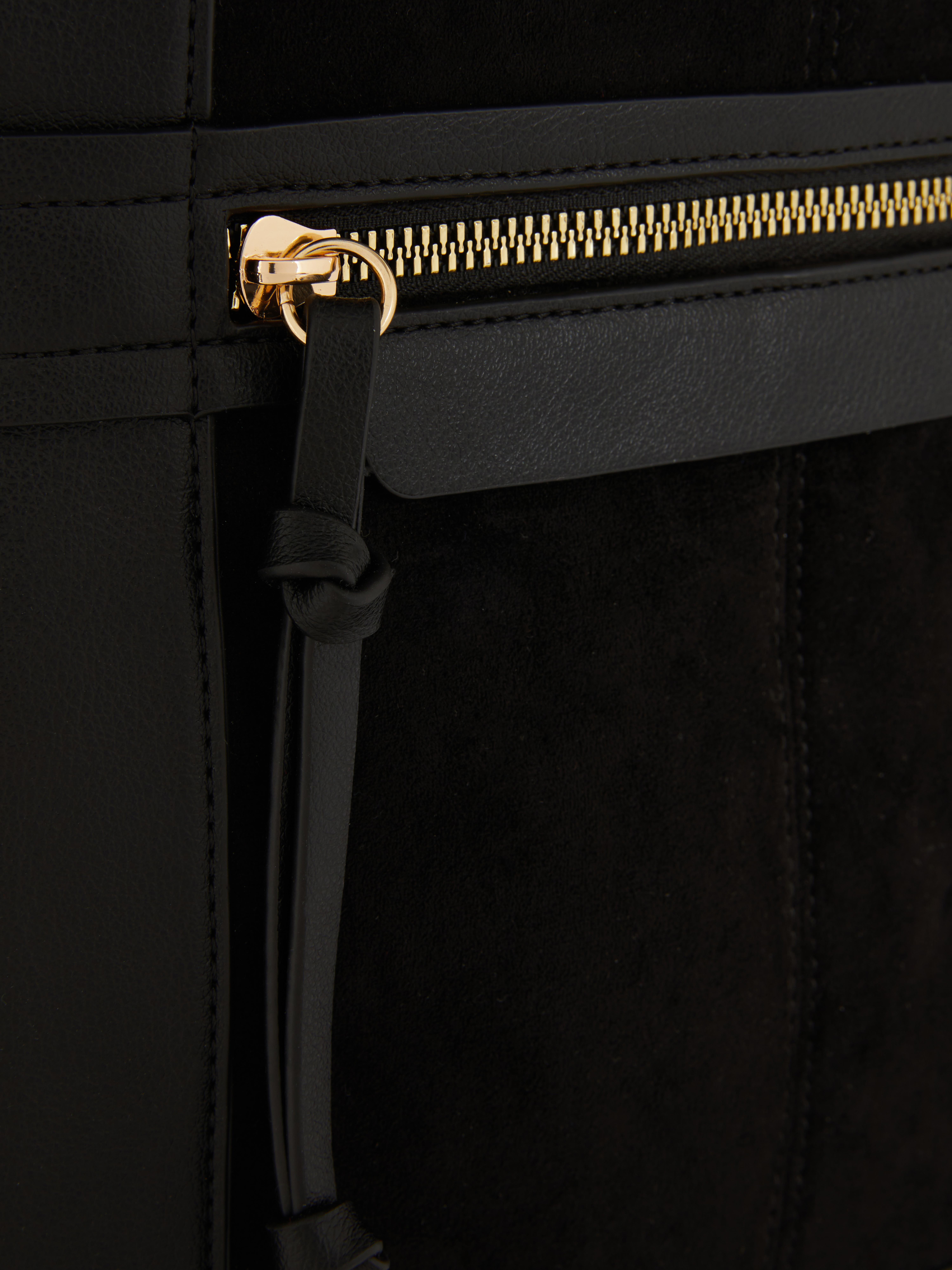 Suede Saddle Messenger Bag