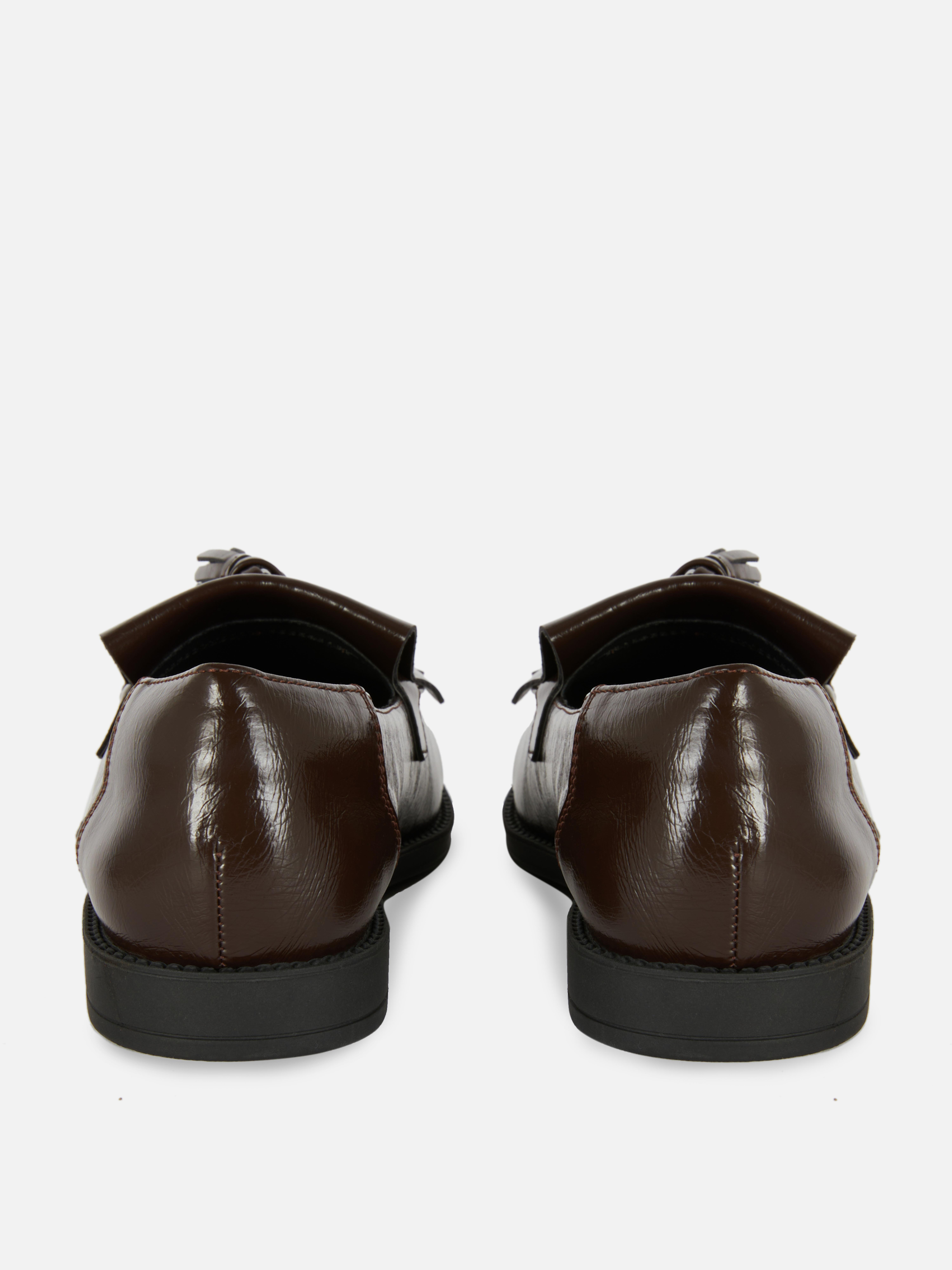 Wide Fit Patent Loafers