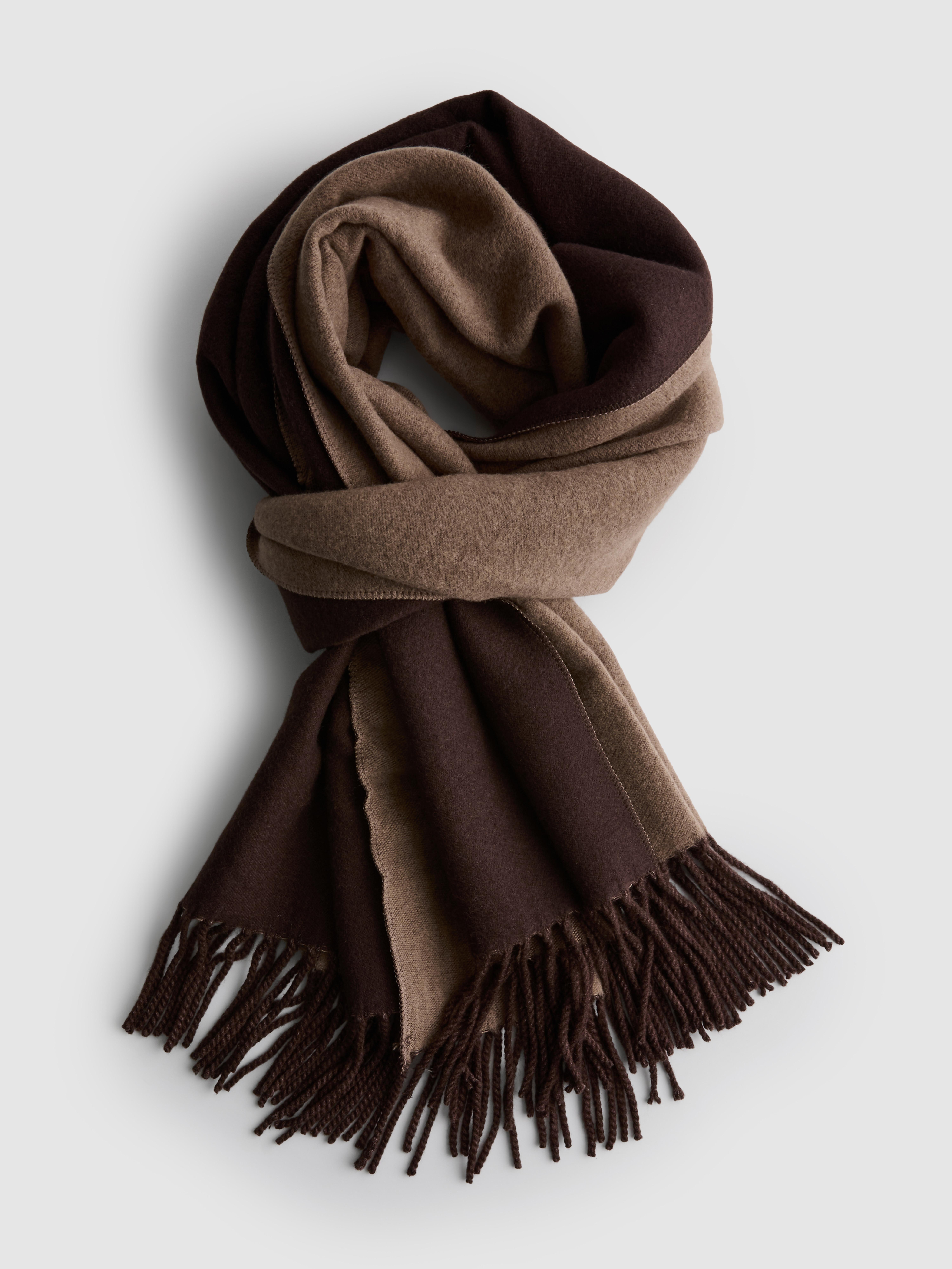 Tassel Two-Tone Scarf