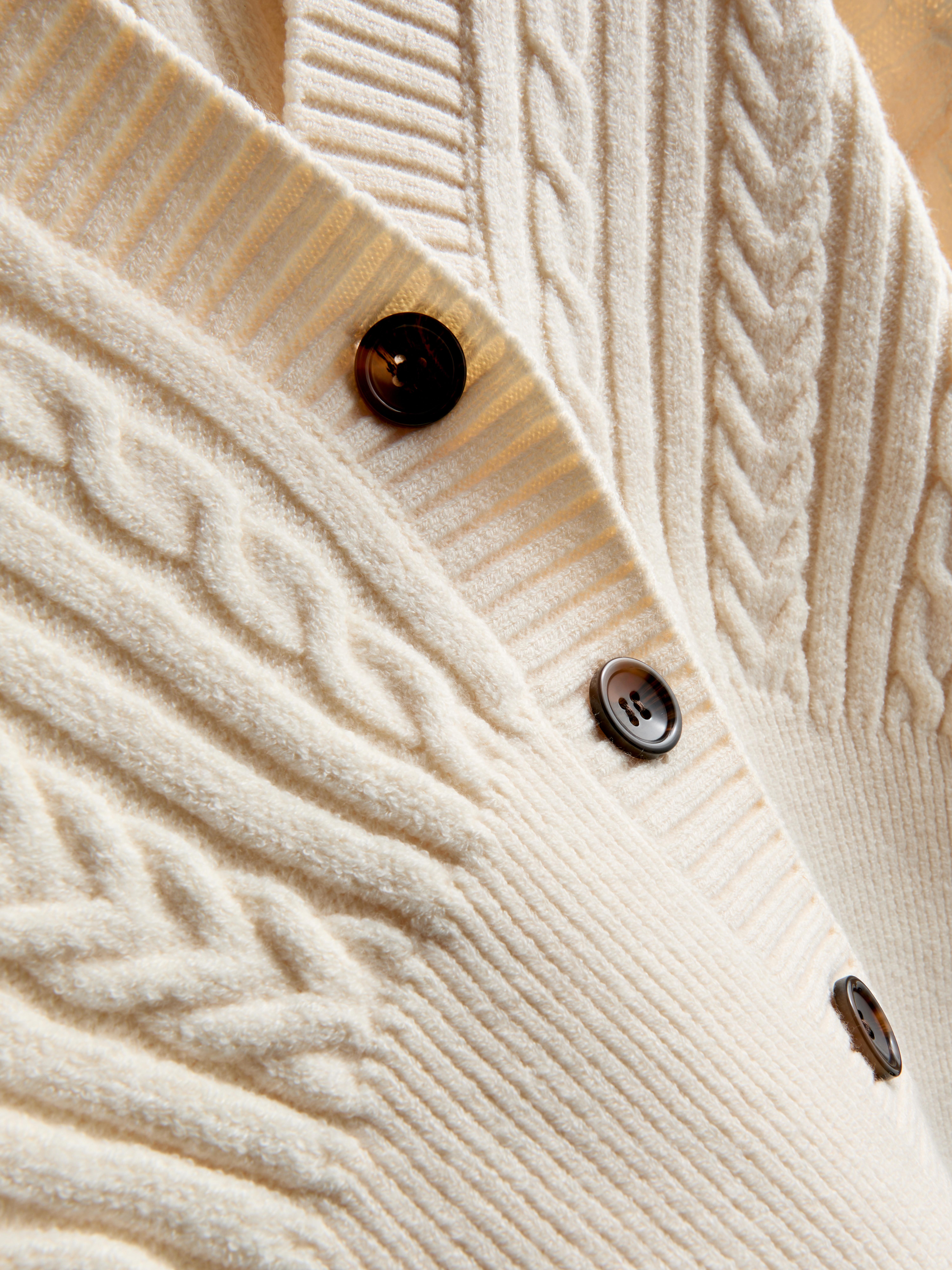 Cable Knit Sculpted Cardigan