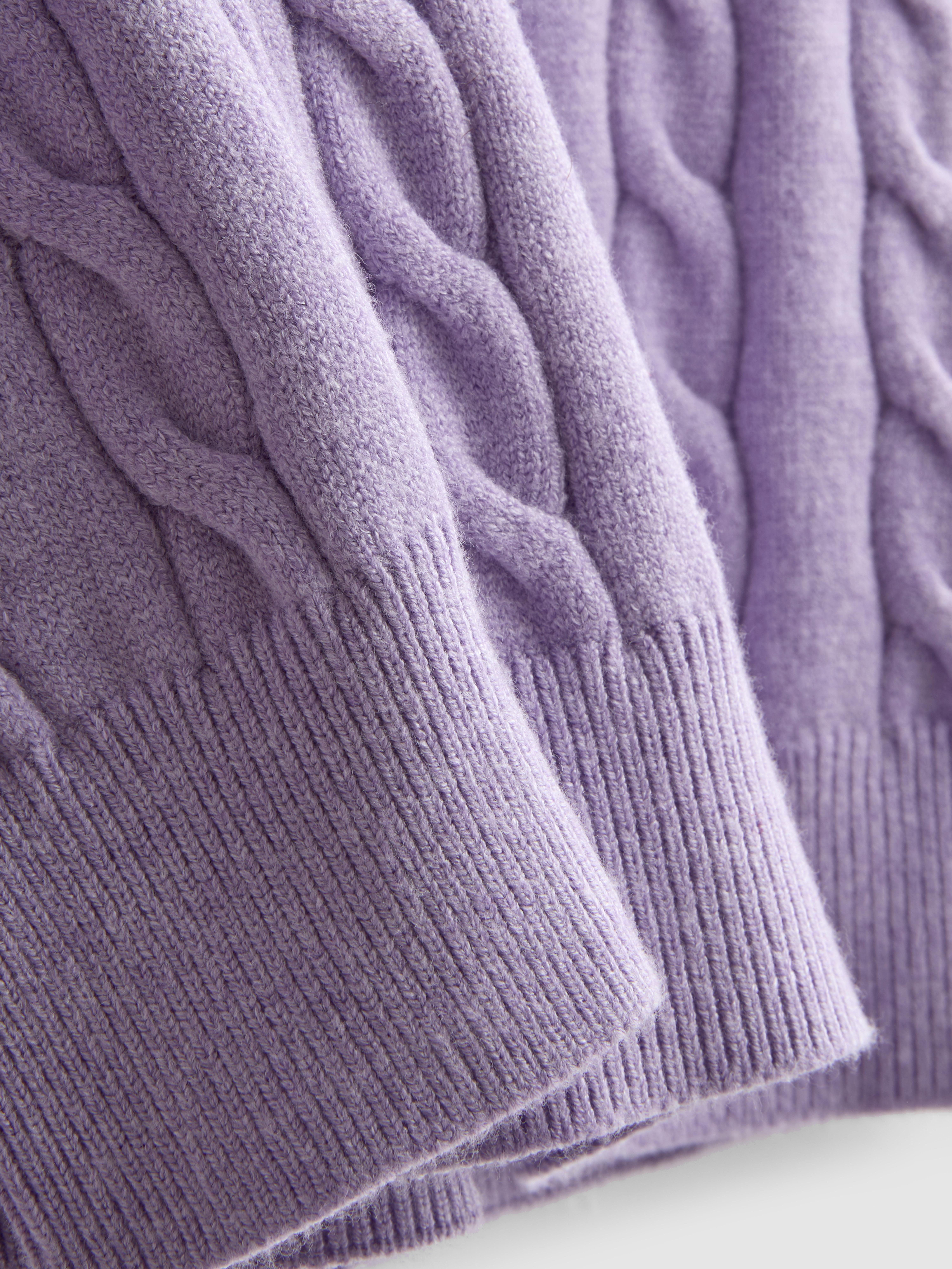 Turtle Neck Cable Sweater