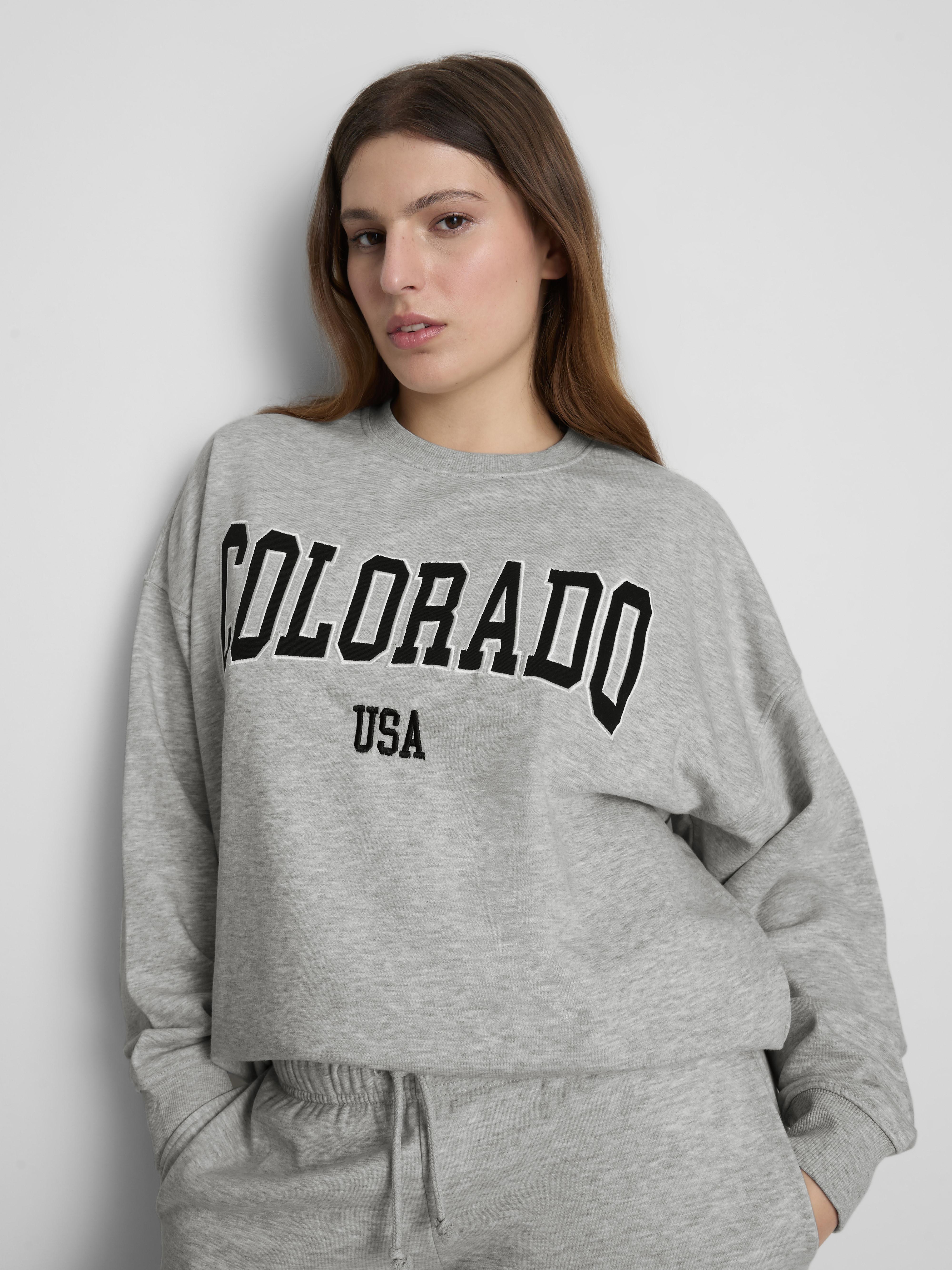 Cotton Rich Oversized Colorado Sweatshirt