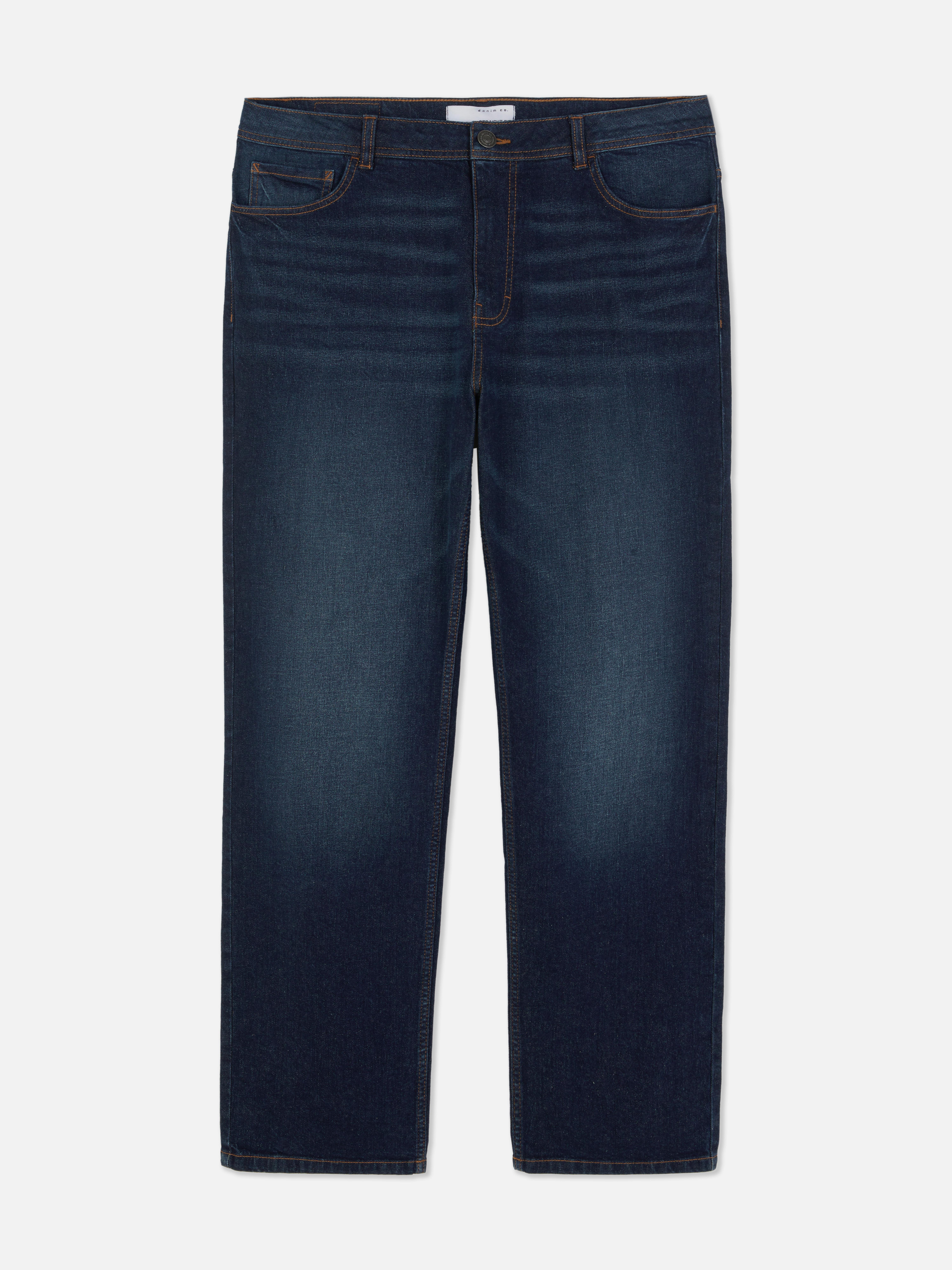 Mid-Rise Straight-Leg Jeans