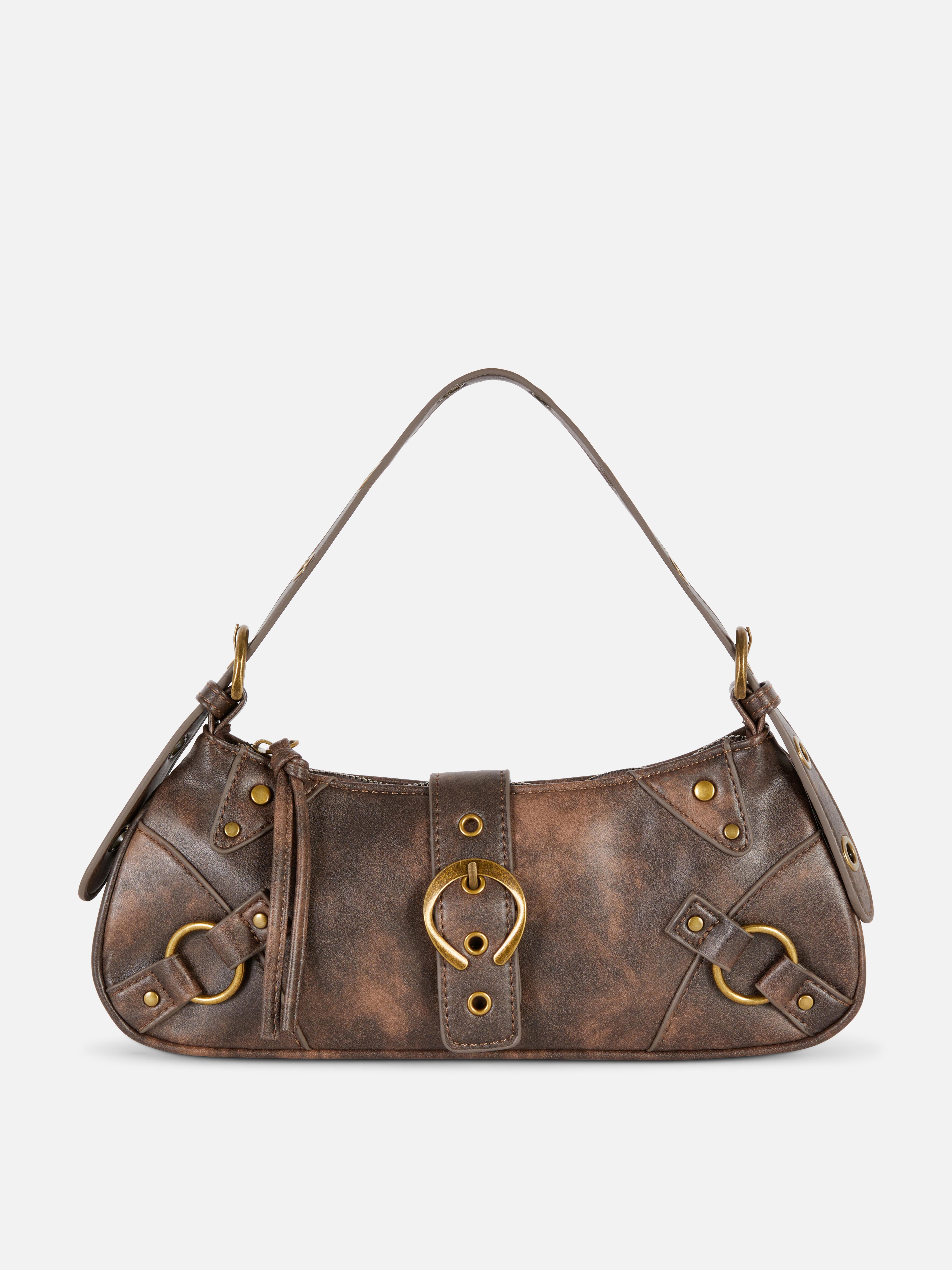 Distressed Detail Shoulder Bag