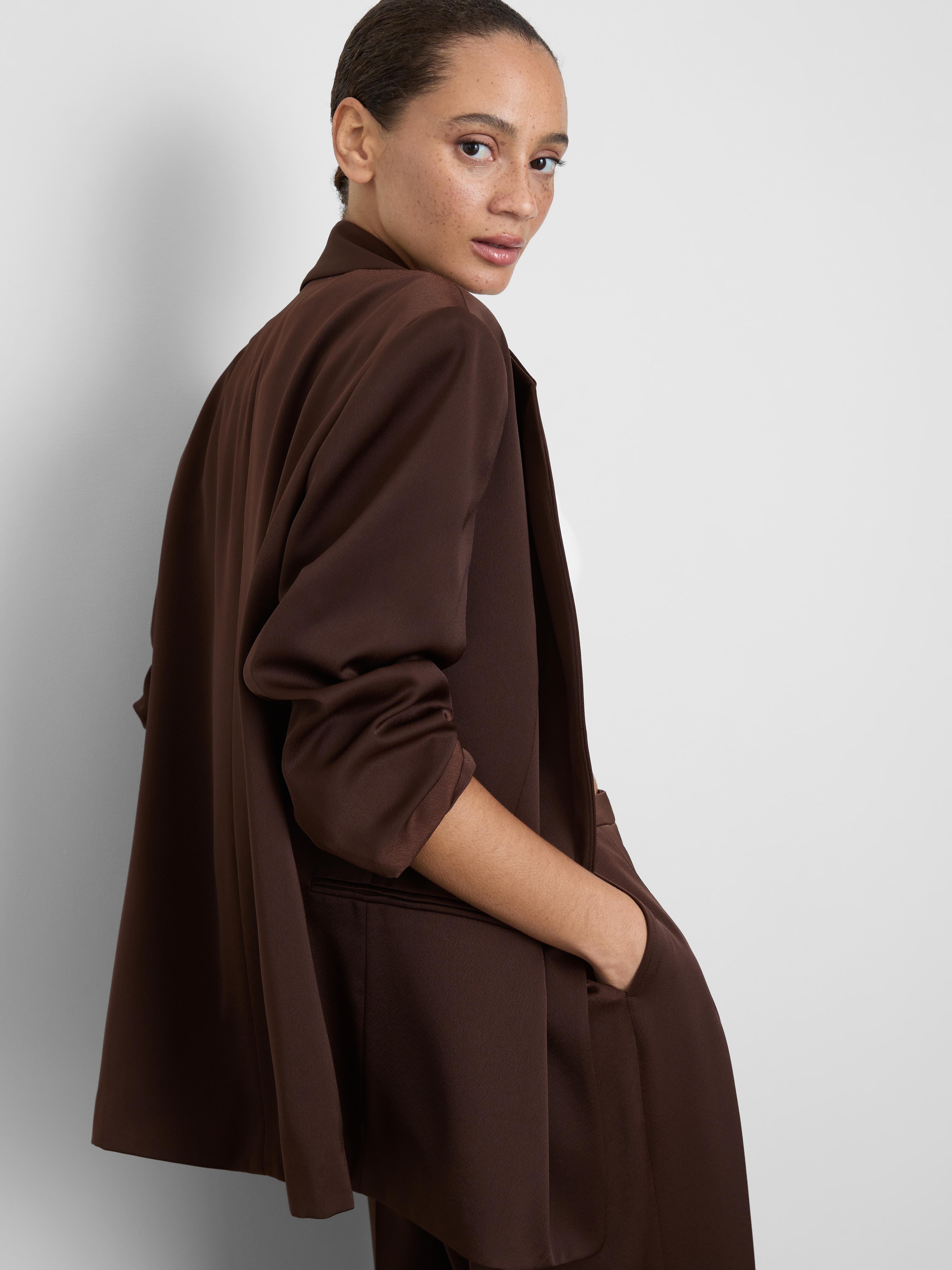 Satin Tailored Blazer