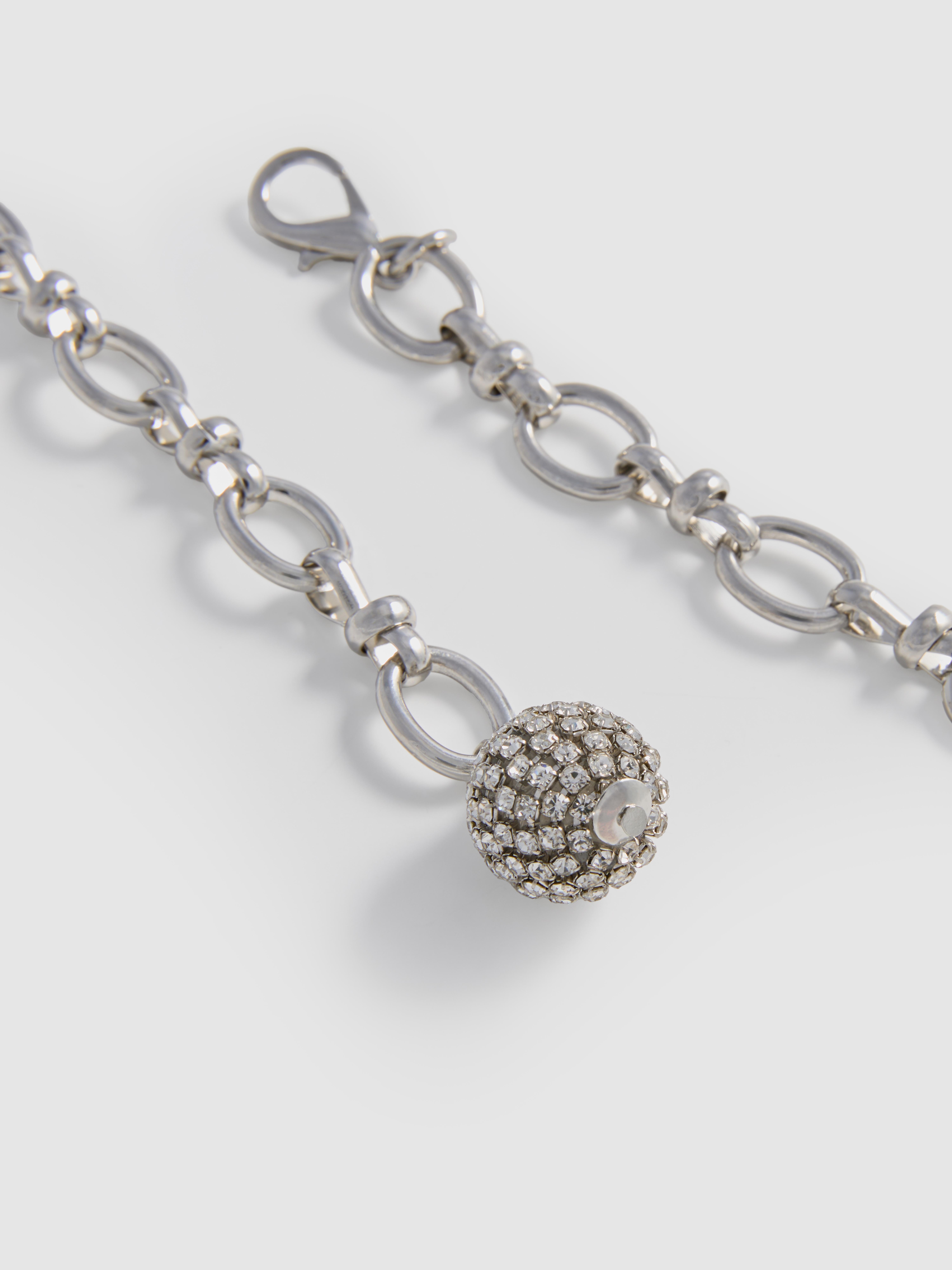 Rhinestone Ball Chain Belt