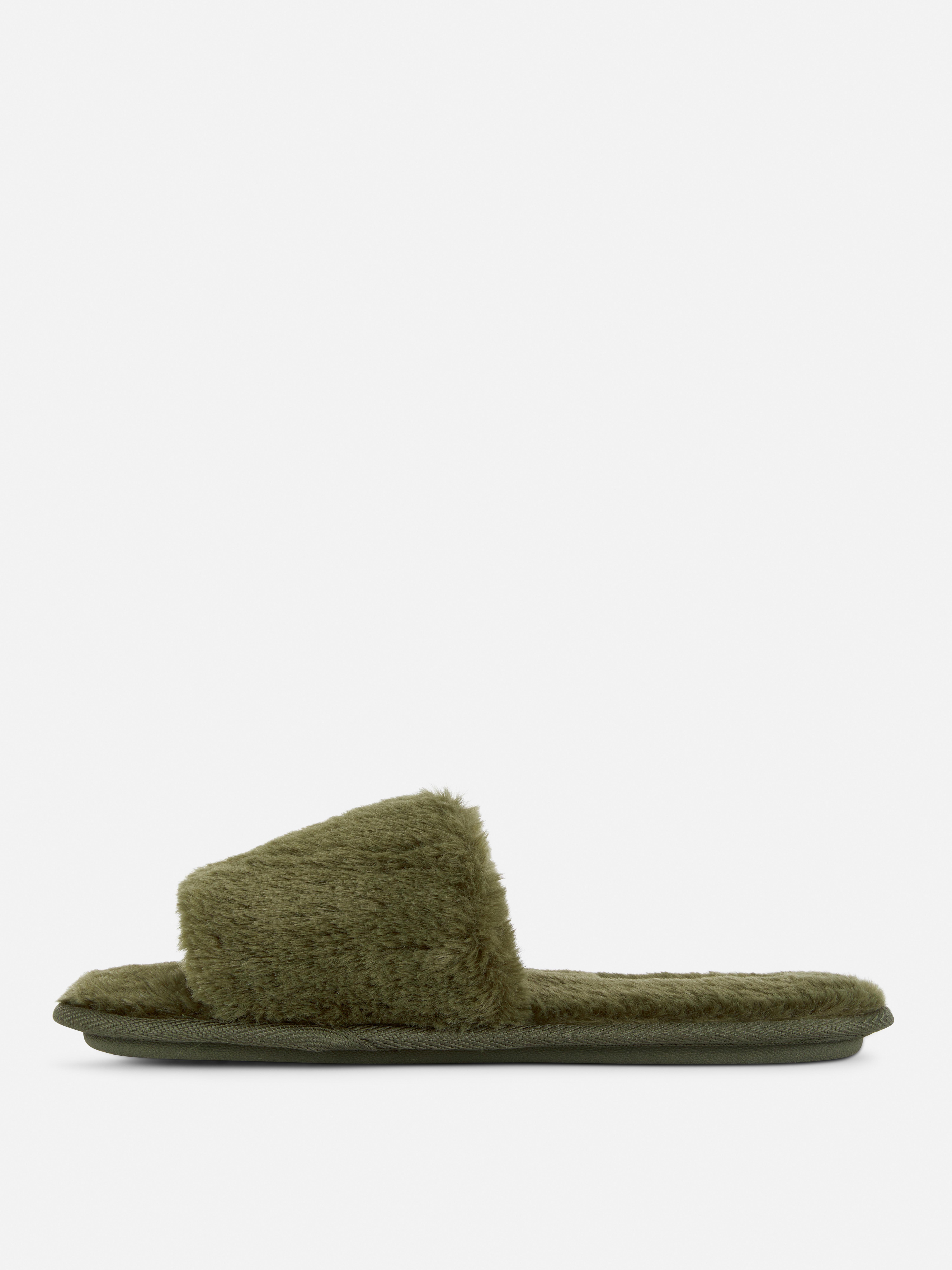 Fluffy Crossband Slippers