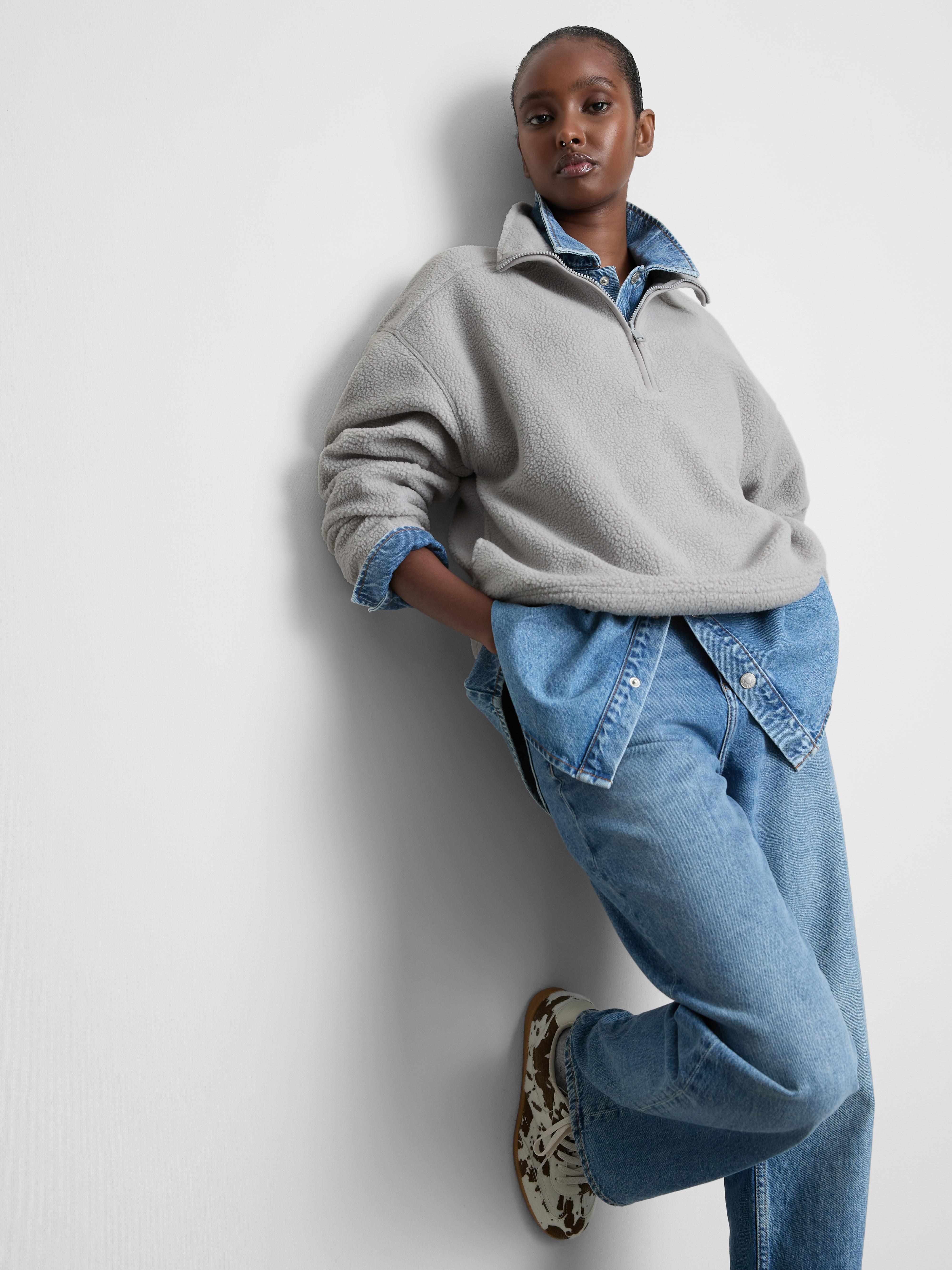 Half Zip Borg Fleece