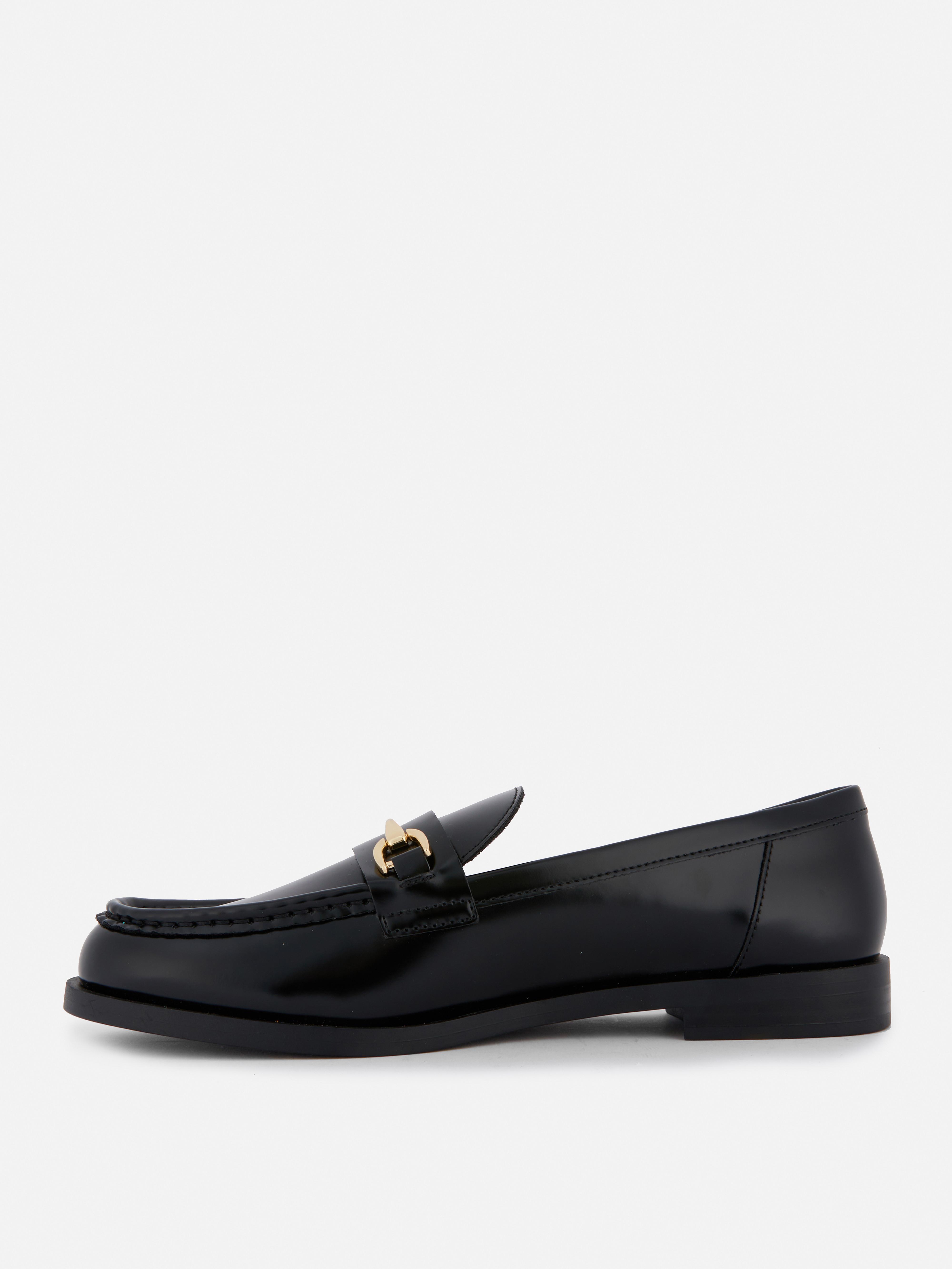 Patent Snaffle Loafers