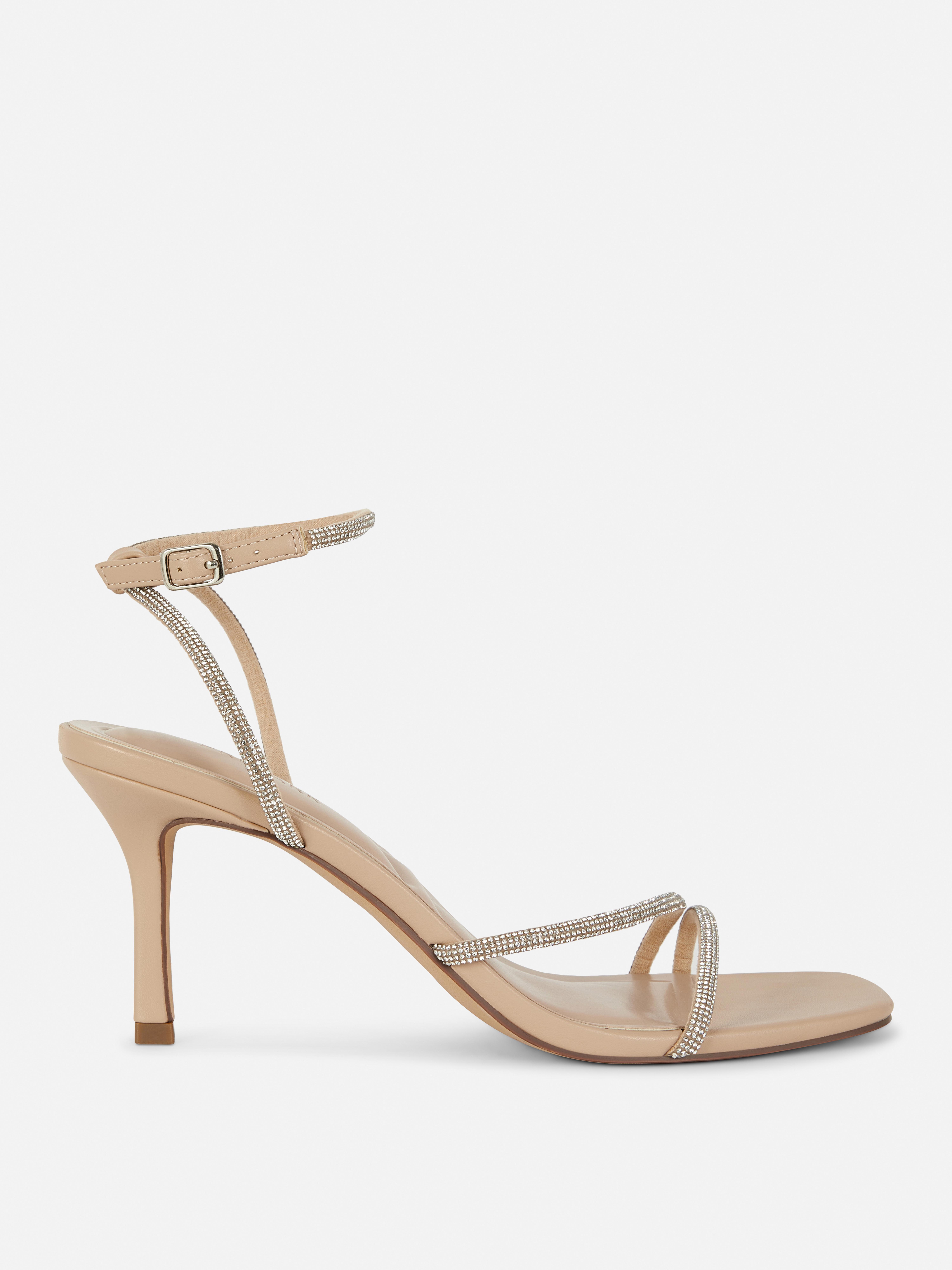 Diamante Strappy Heeled Sandal